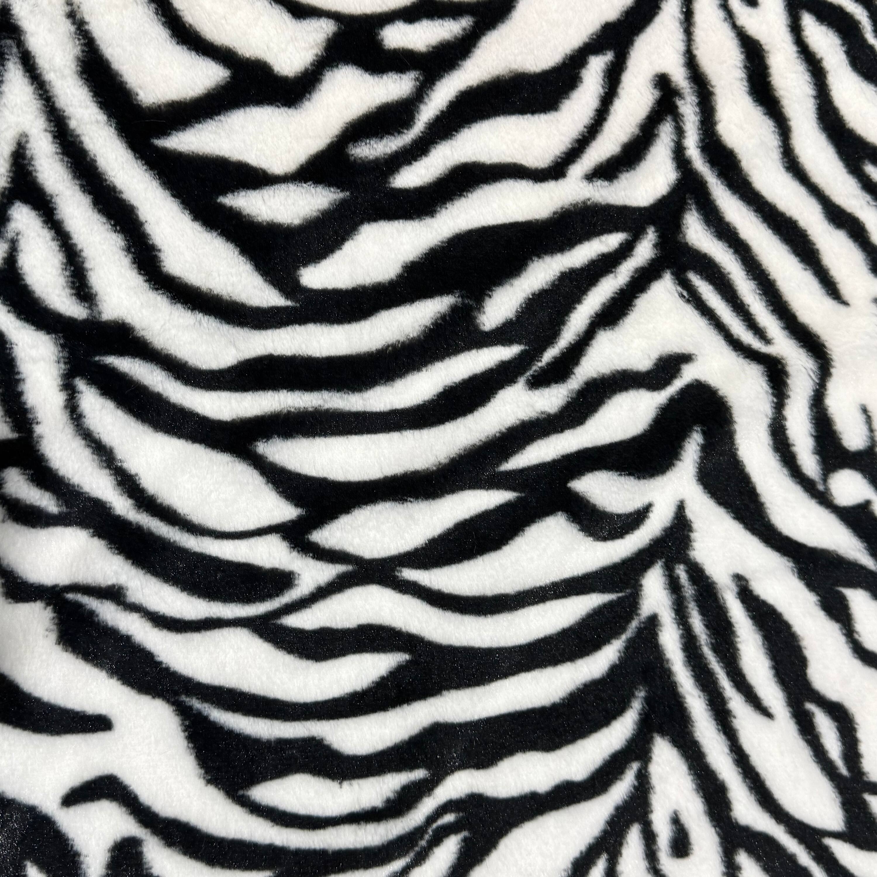 Feldman Zebra Safari Fur Poly Fabric