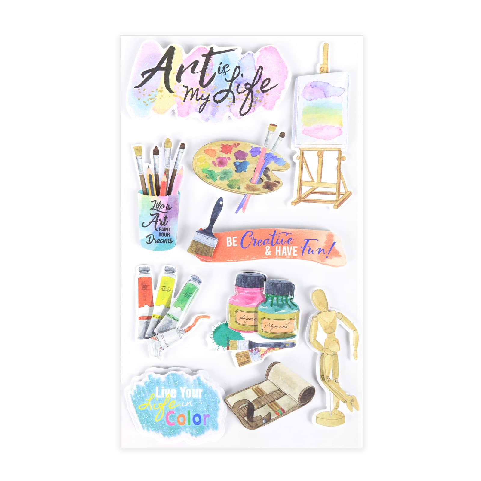 12 Pack: Painting Dimensional Stickers by Recollections™