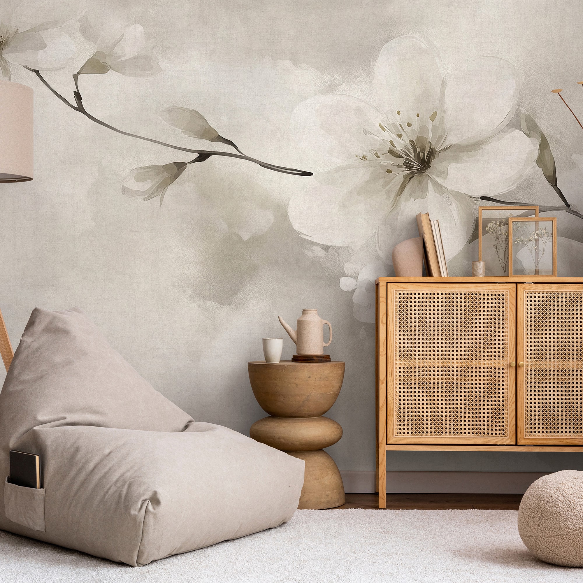 Designs Direct First Light Taupe Wall Mural