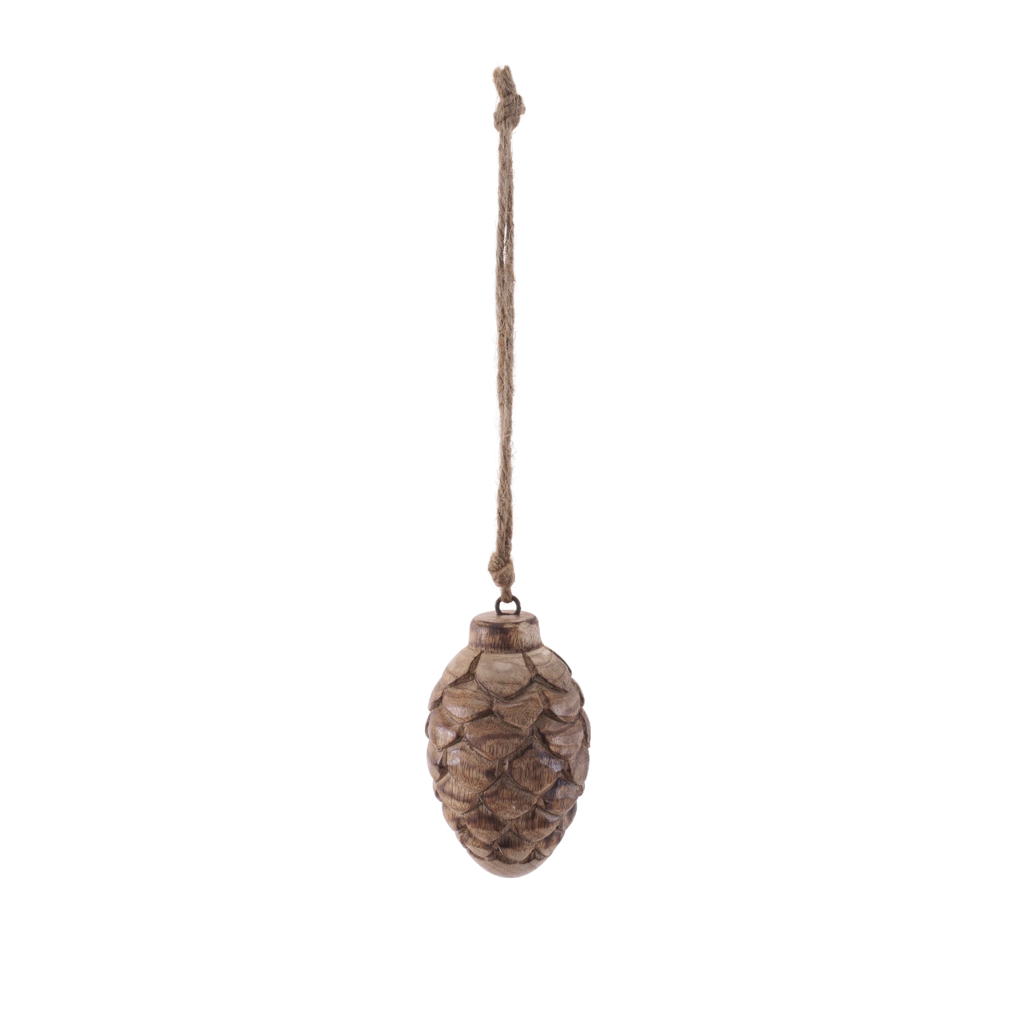Melrose Wooden Pinecone Ornaments Set