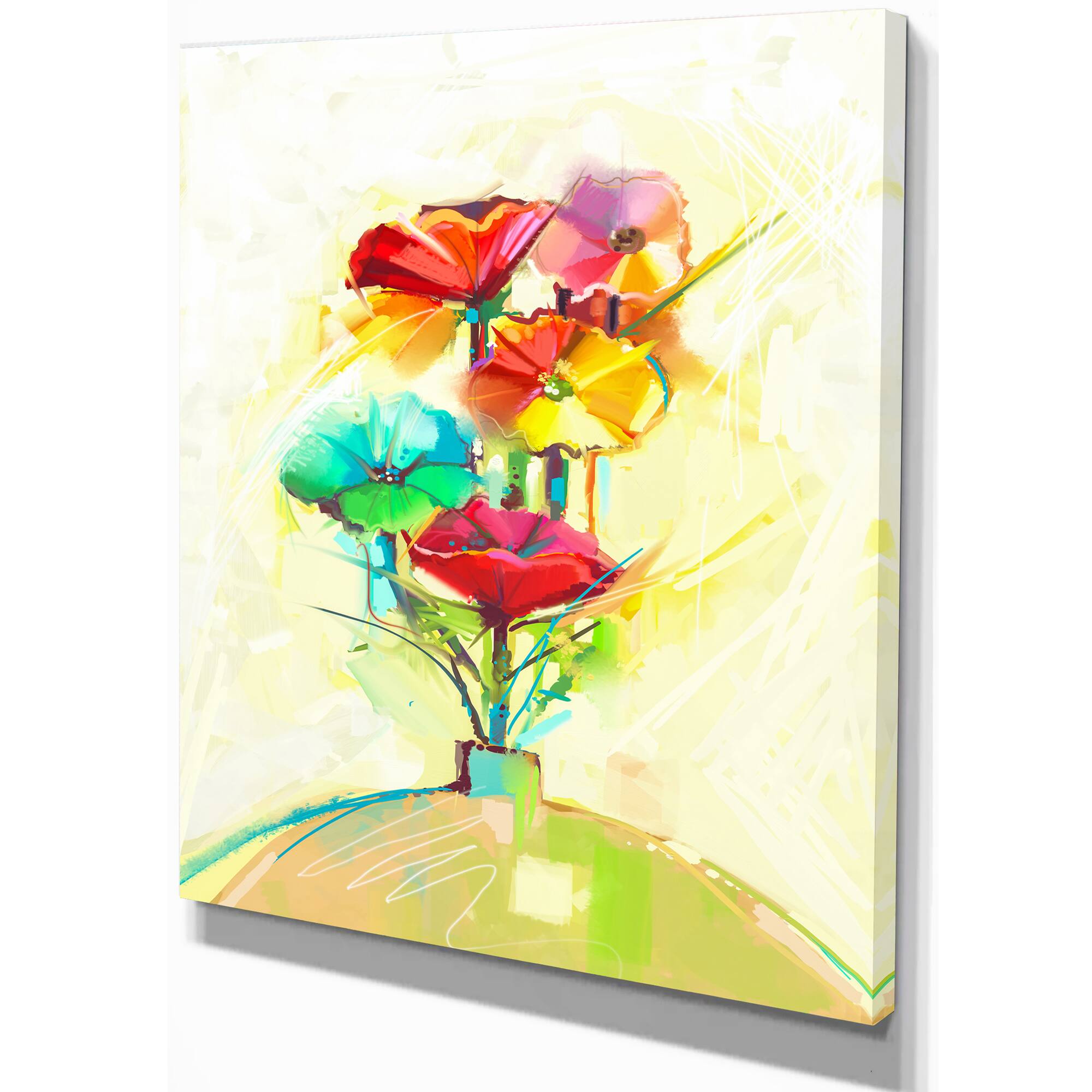 Designart - Spring Flowers Bouquet in a Vase