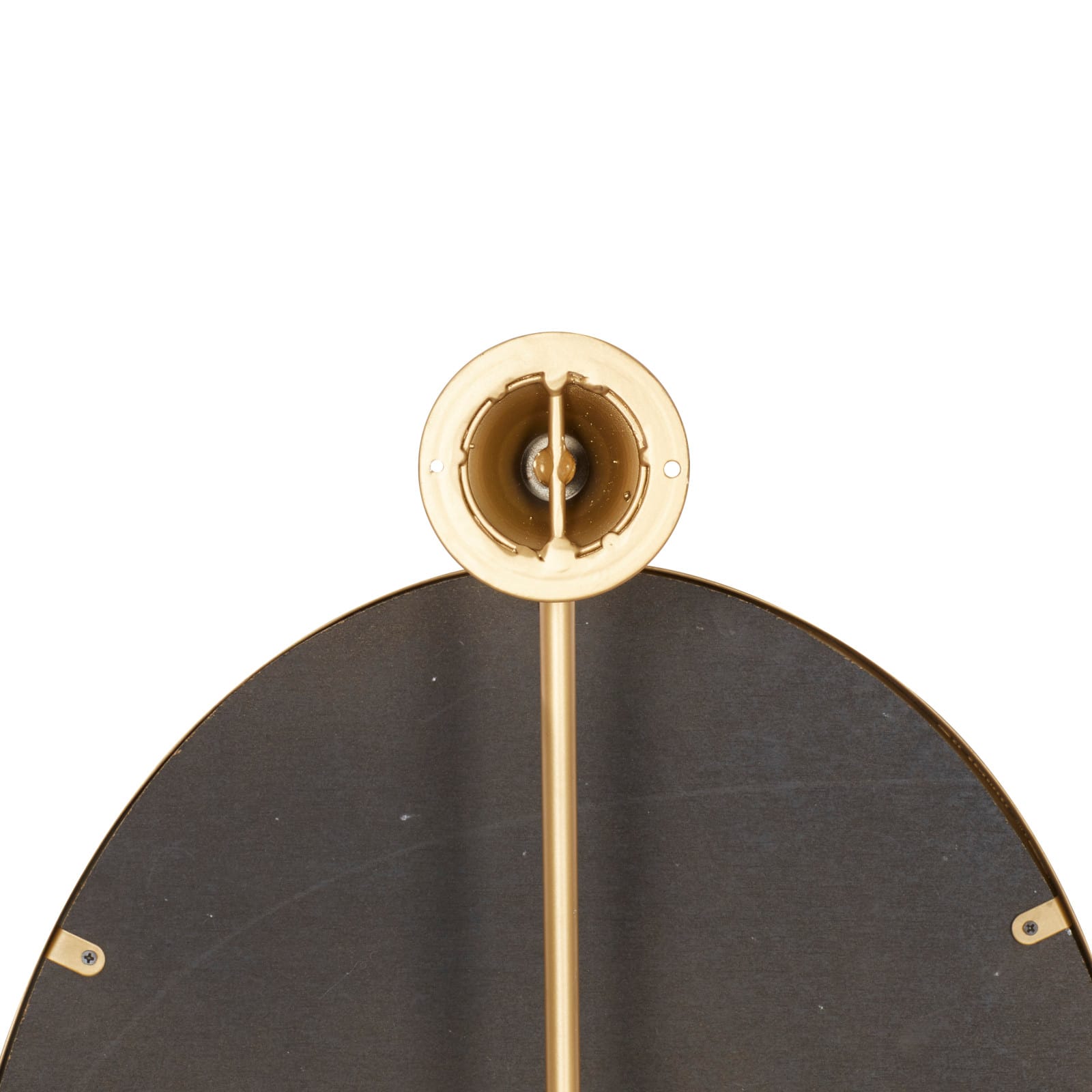29" Oval Wood Wall Mirror