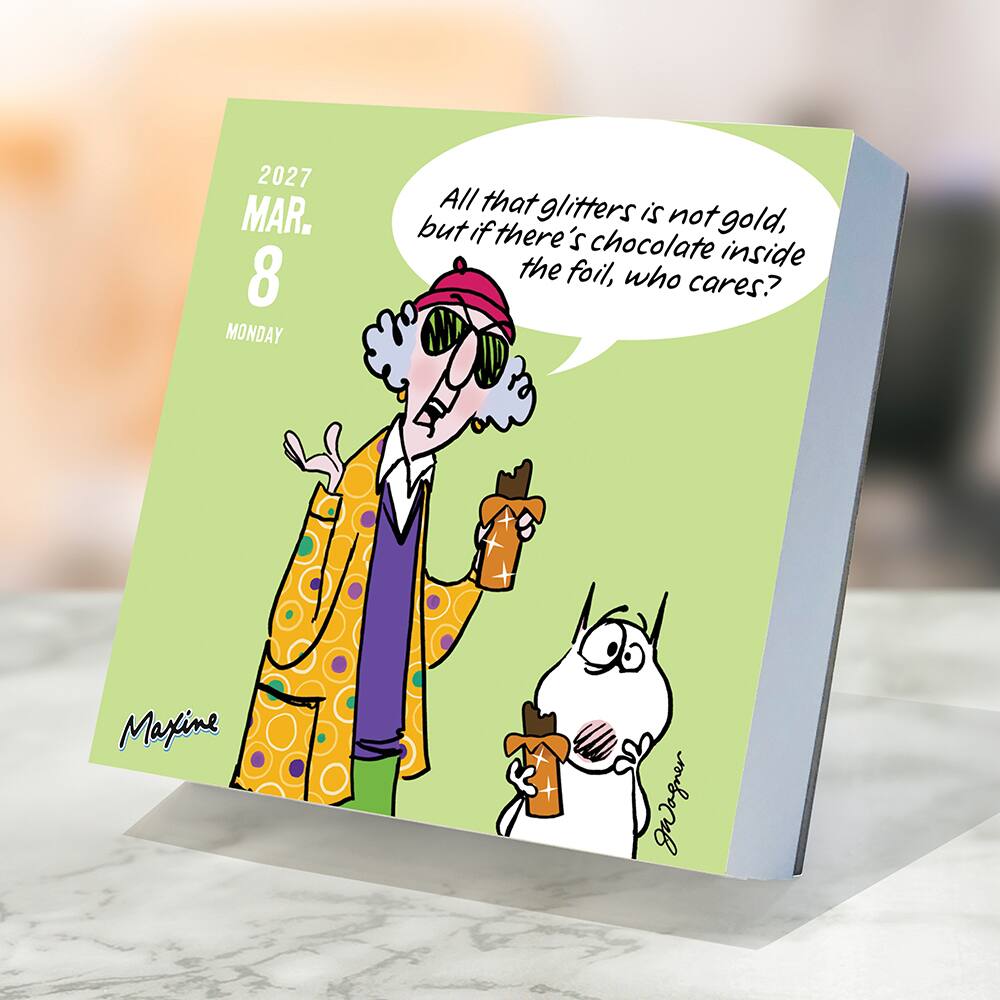 2027 Maxine Daily Desktop Calendar