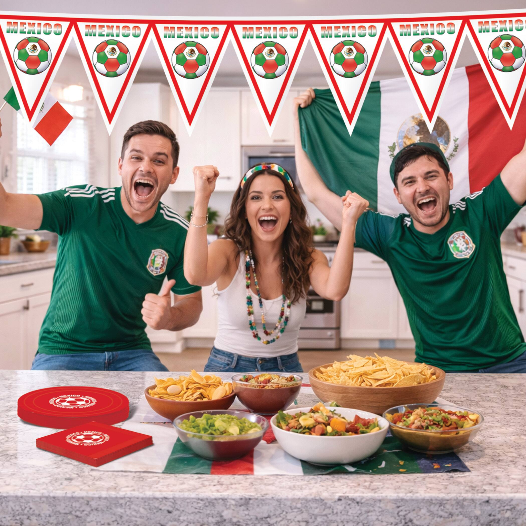 11" x 6.5ft. Mexico Soccer Pennant Banner