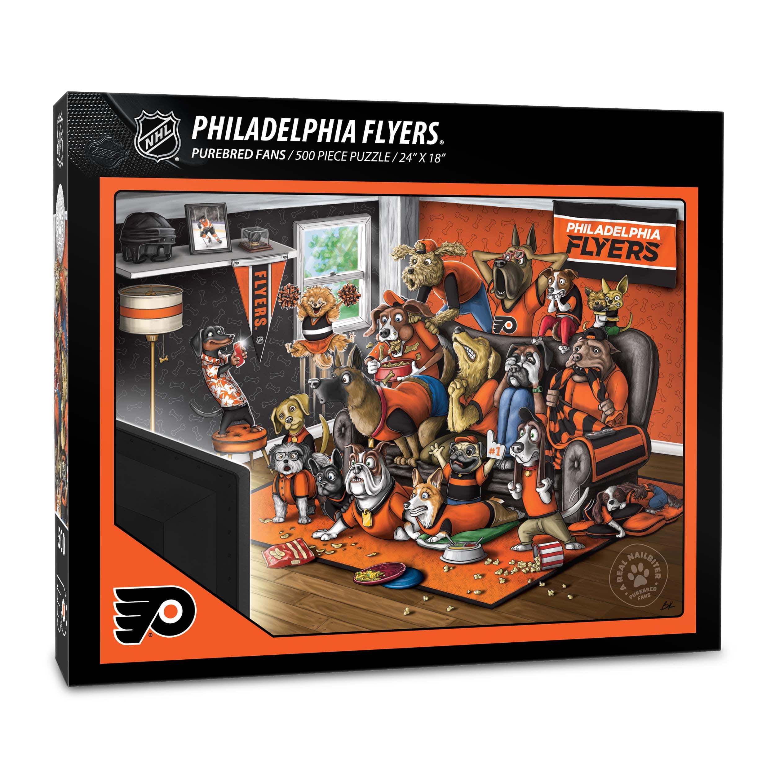 NHL Purebred Fans A Real Nailbiter 500 Piece Puzzle