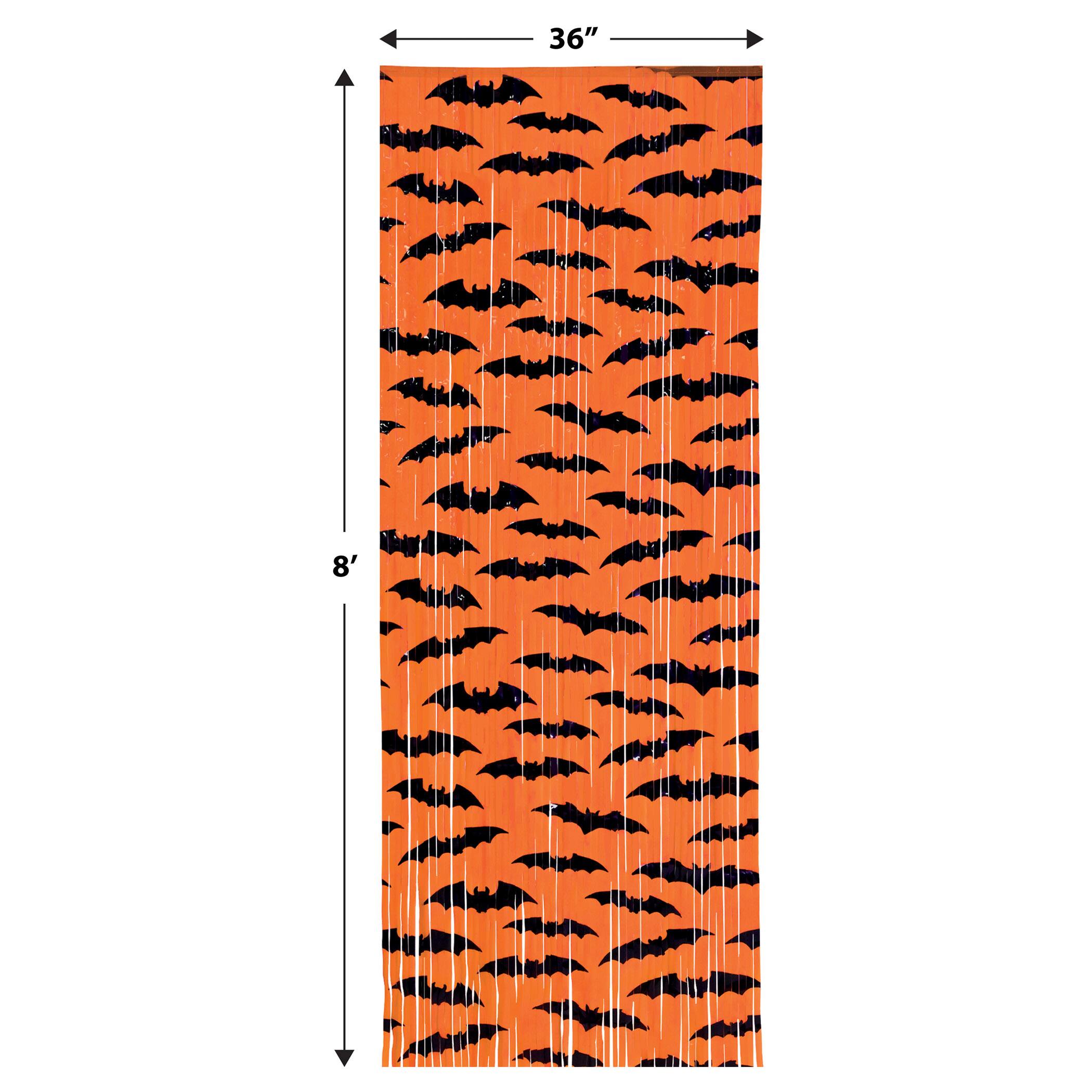 Beistle 8ft. Bat One-Ply Plastic Fringe Curtain