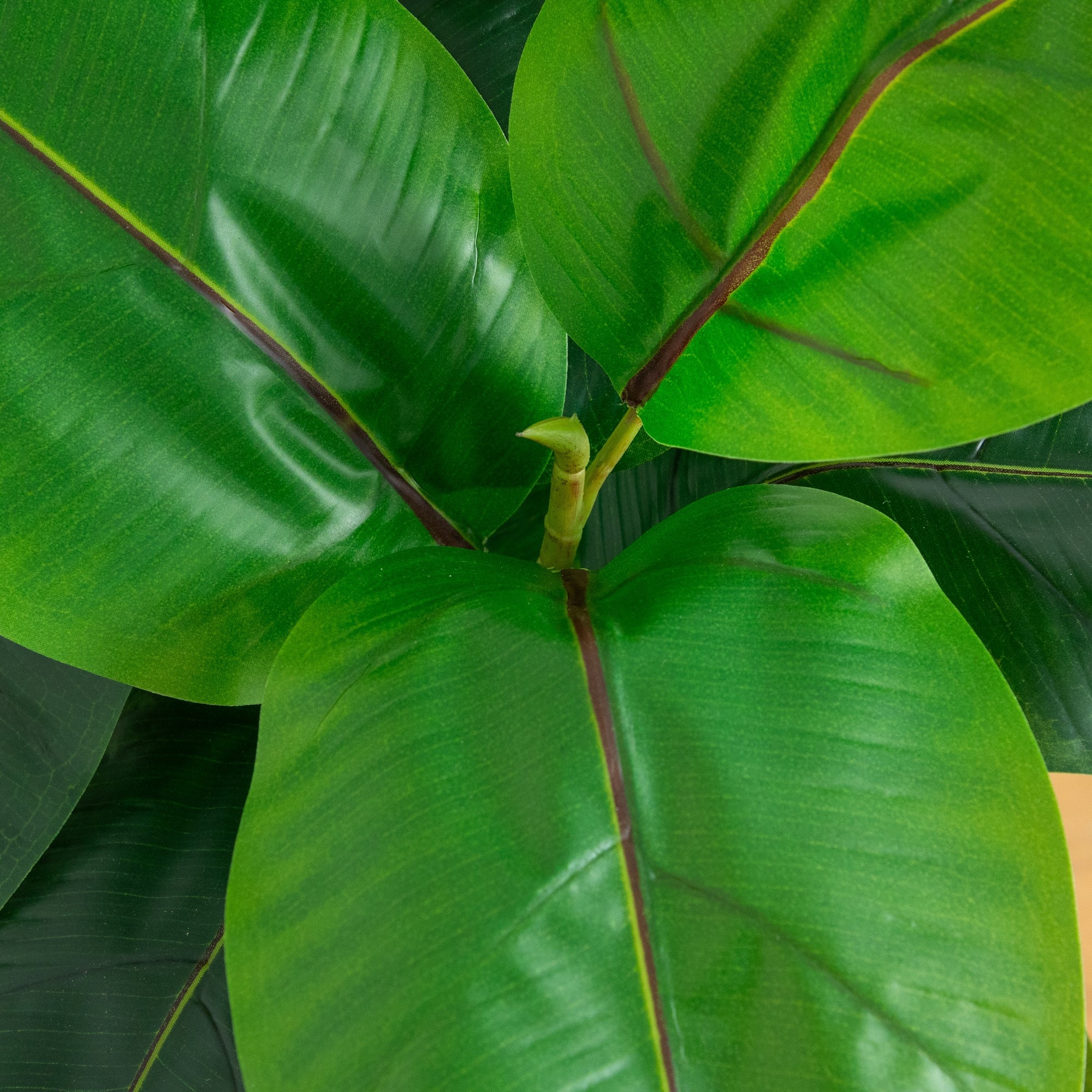 44" Artificial Rubber Tree in Decorative Planter