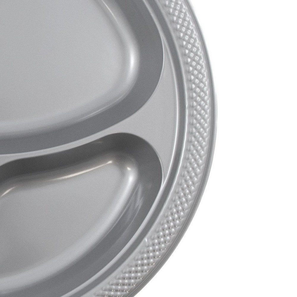 JAM Paper 10.25" Divided Plastic Party Plates