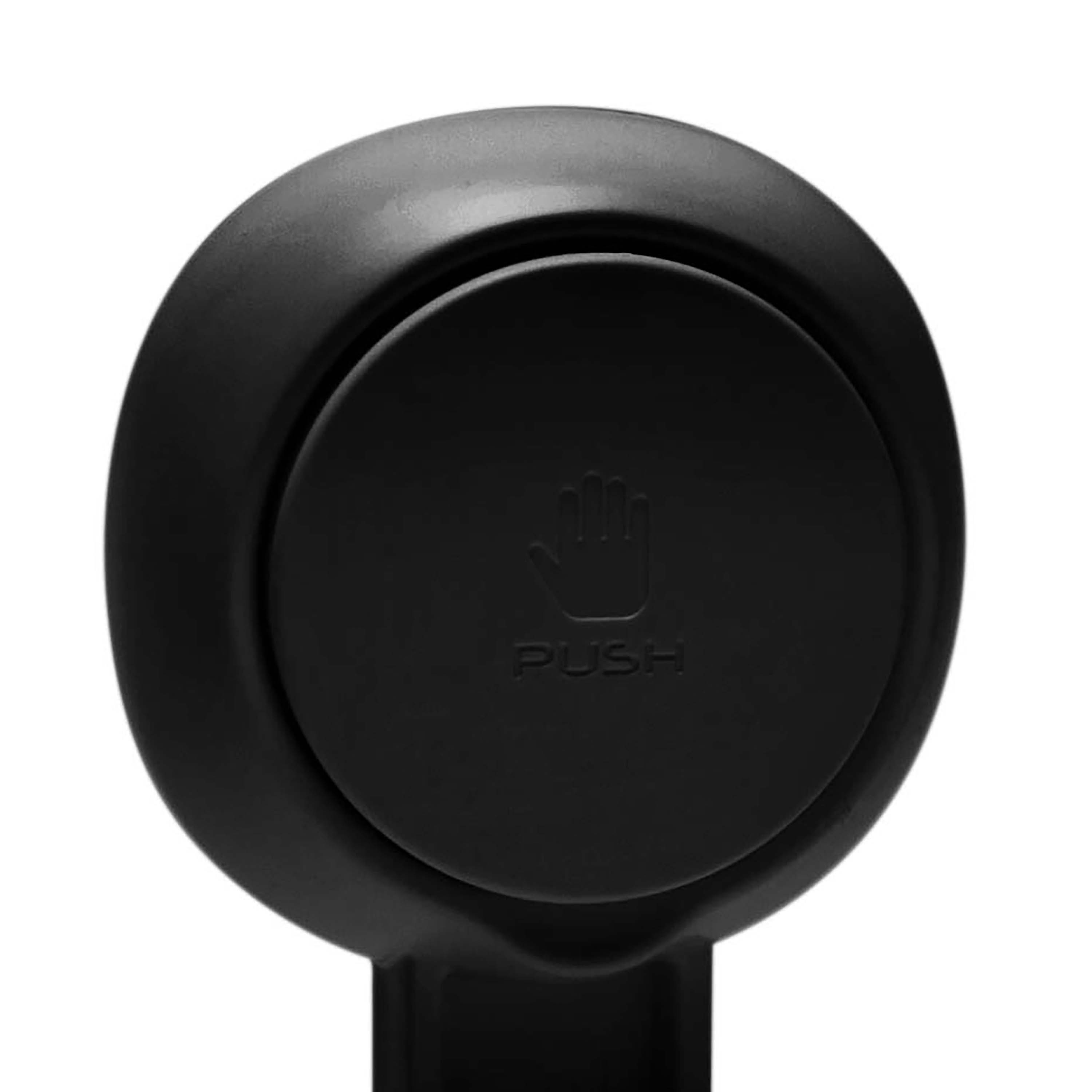 Bath Bliss Matte Black Gel-Suction Soap Dish