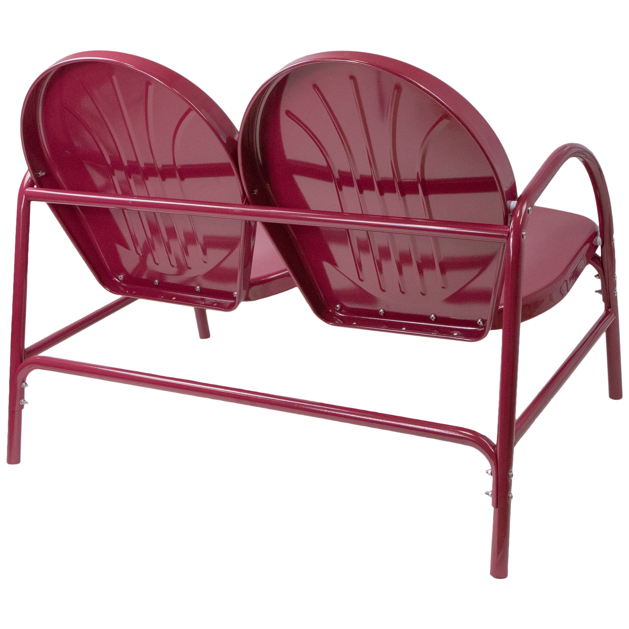 42" Mulberry Retro Tulip Outdoor Loveseat