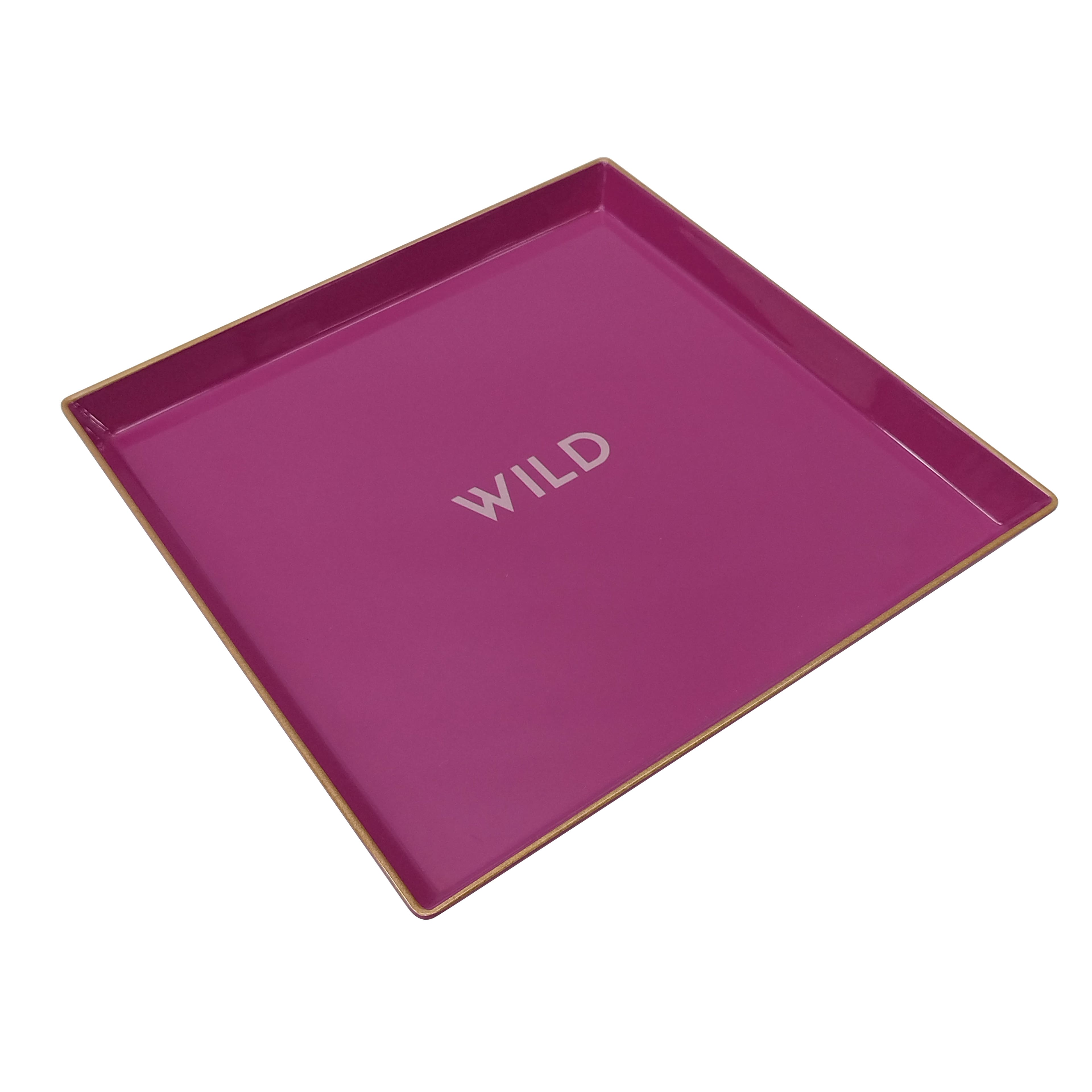 Pink Jungle 11" Wild Square Melamine Tray by Celebrate It™