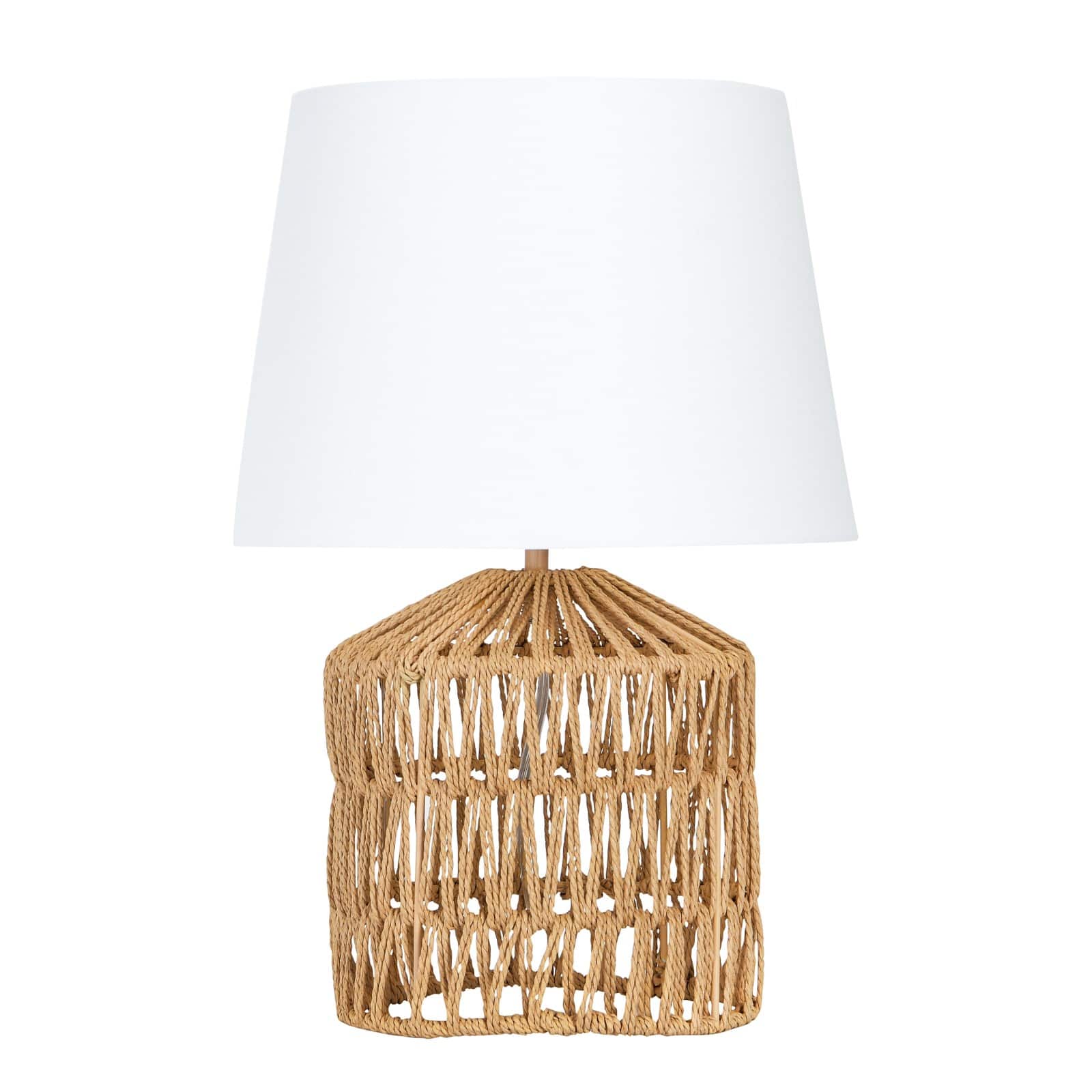 Hello Honey® 18" Drum-Shaped Rope Table Lamp