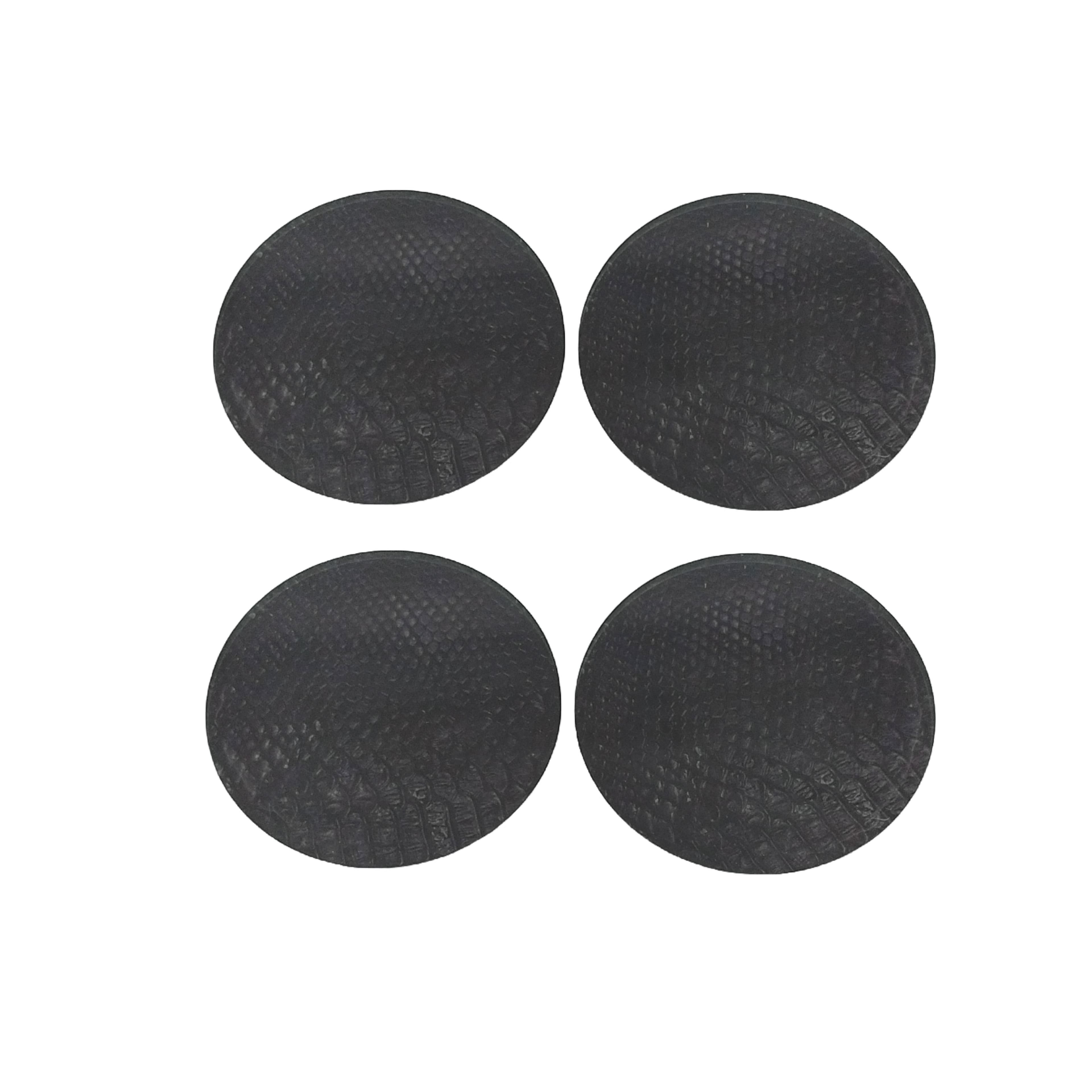 4.2" Black Faux Crocodile Coaster Set, 4ct. by Ashland®