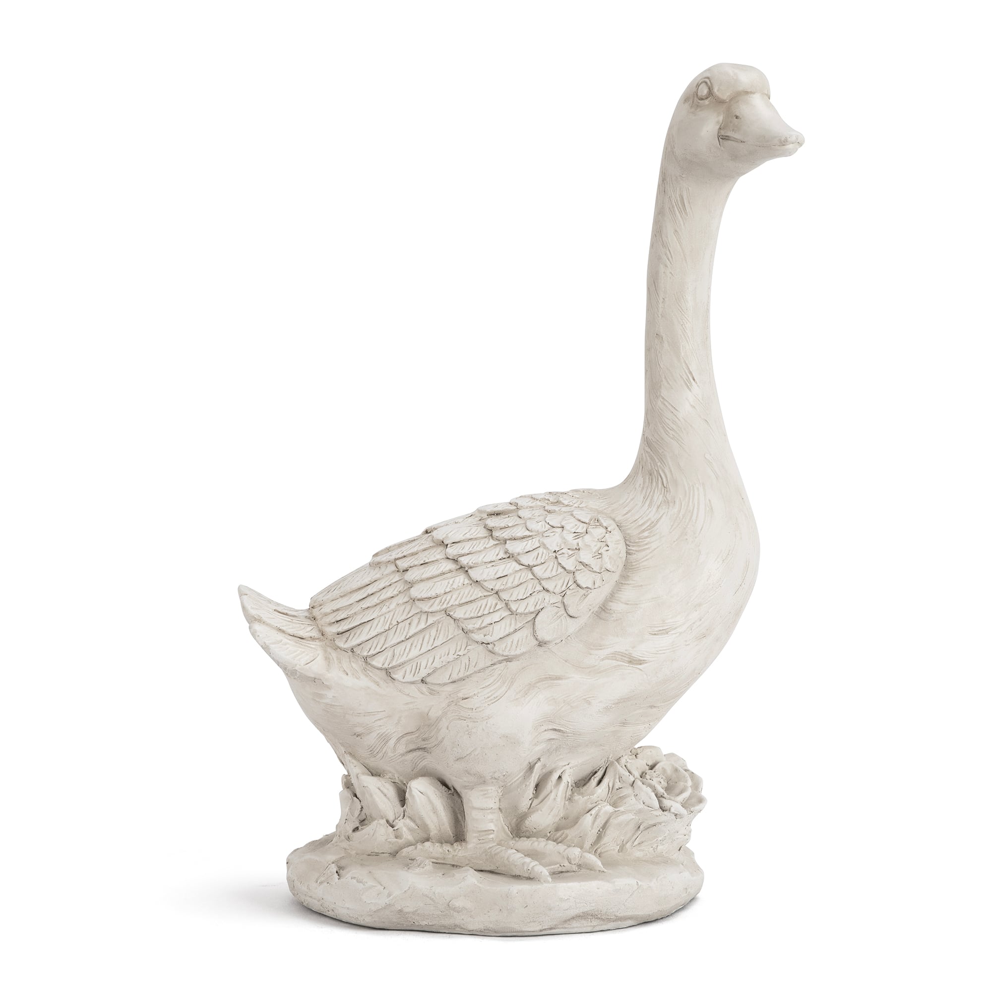 Glitzhome® 20" MGO White Goose Garden Statue