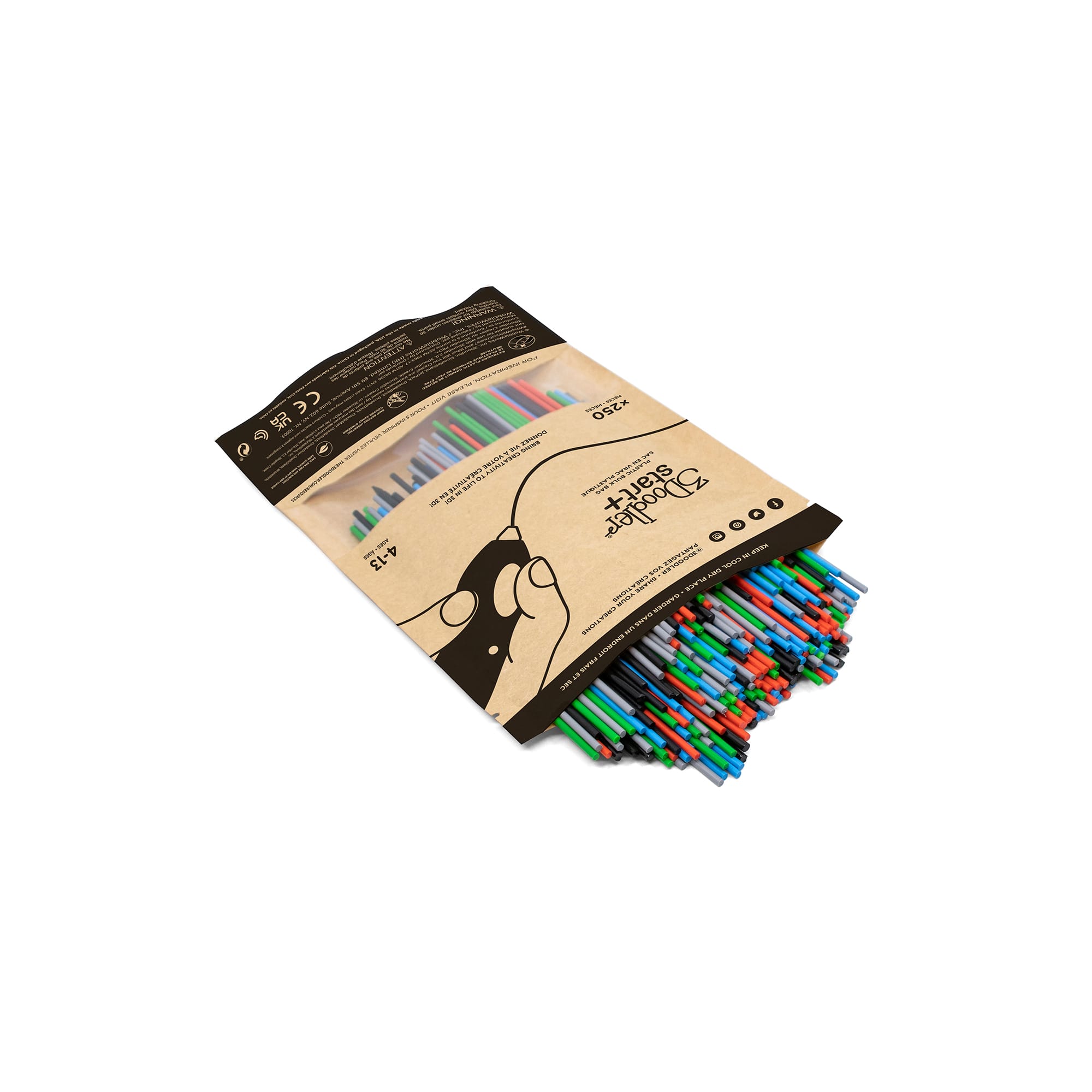 3Doodler Primary Pow Mixed Bag, 250ct.