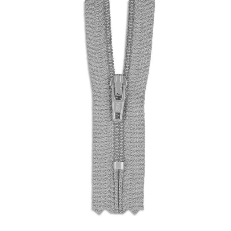 YKK 14" Chrome Gray #3 Closed End Zipper