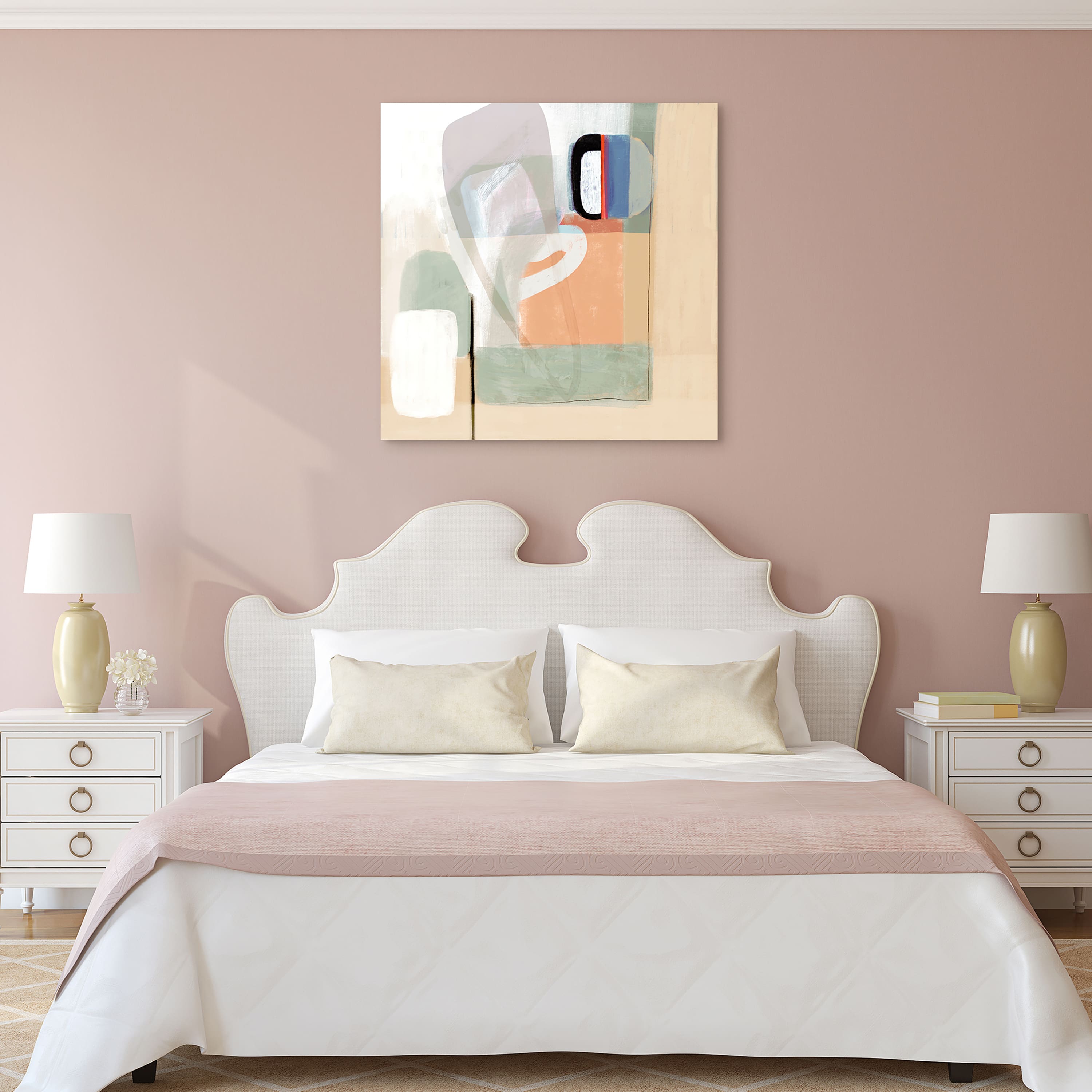 Empire Art Direct 38" x 38" Multiform I Free Floating Reverse Tempered Glass Wall Art