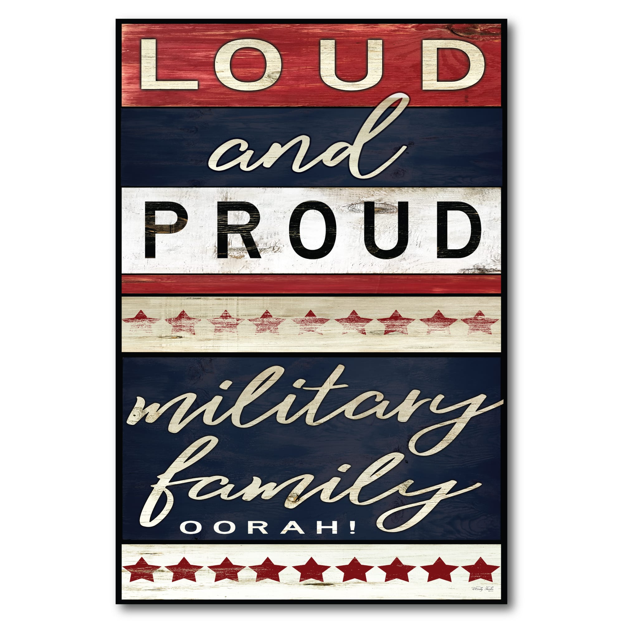 Courtside Market® Celebrate 250™ Wounded Warrior Project Proud® Military Family Gallery-Wrapped Canvas Wall Art