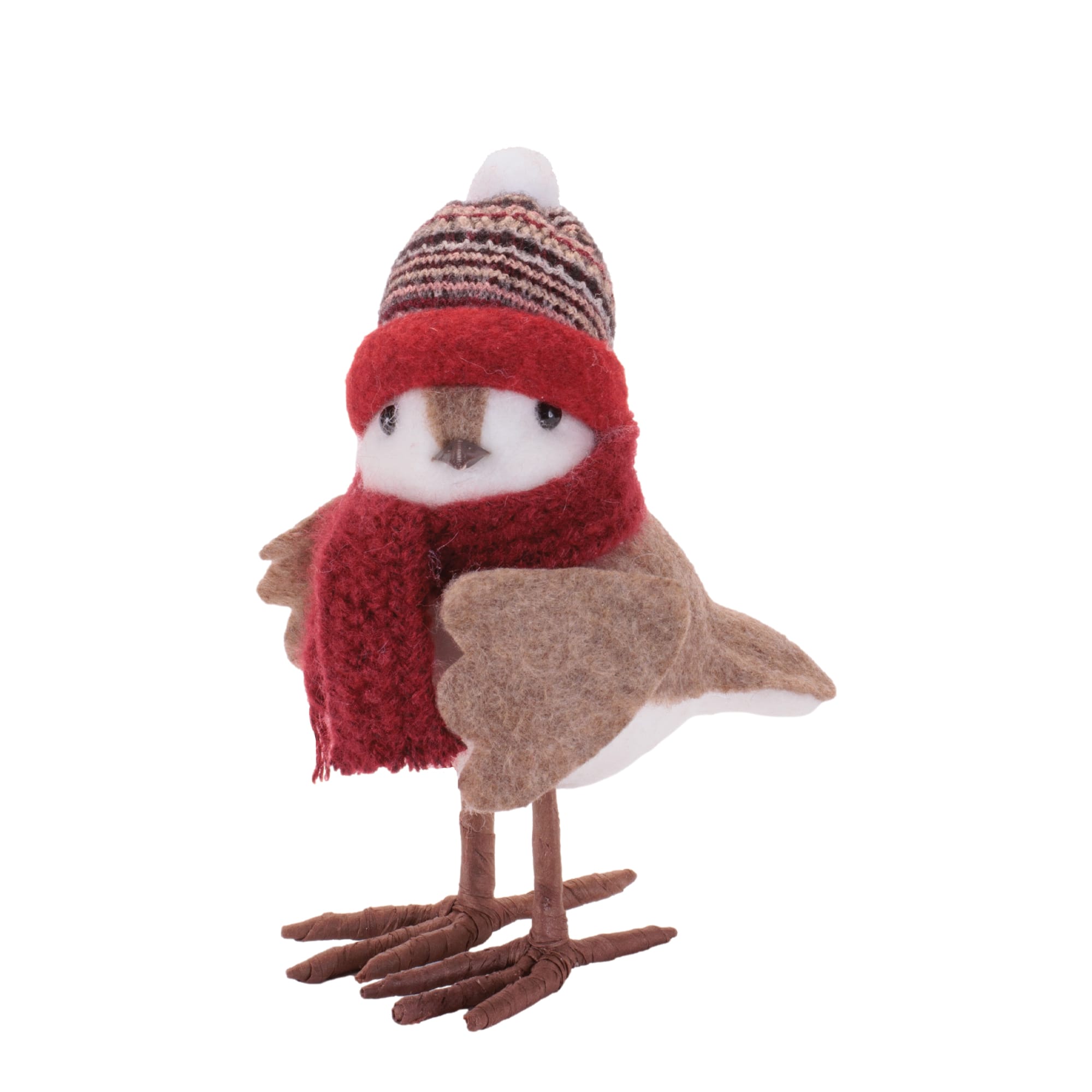 Melrose 6" Bird with Hat & Scarf Shelf Sitter Set