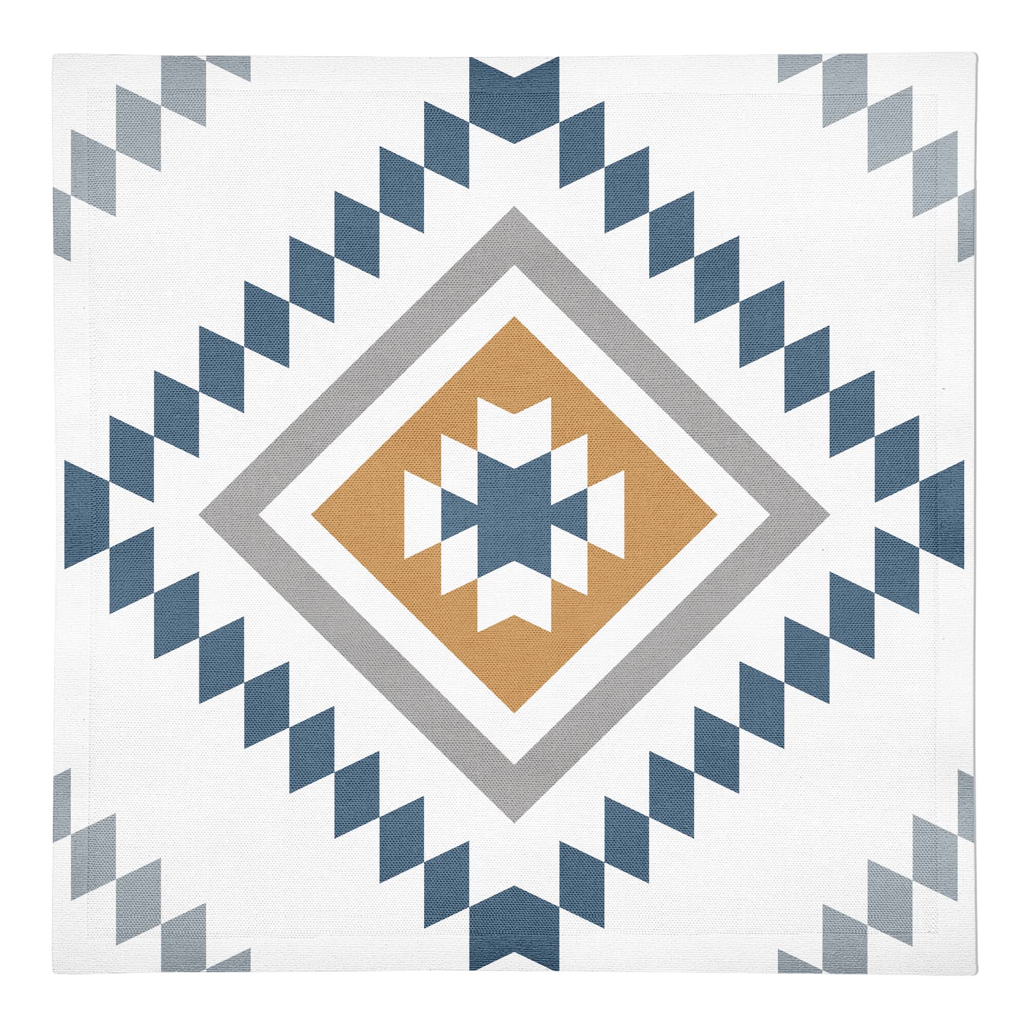 Southwest Diamond Pattern 10" x 10" Cotton Twill Napkin