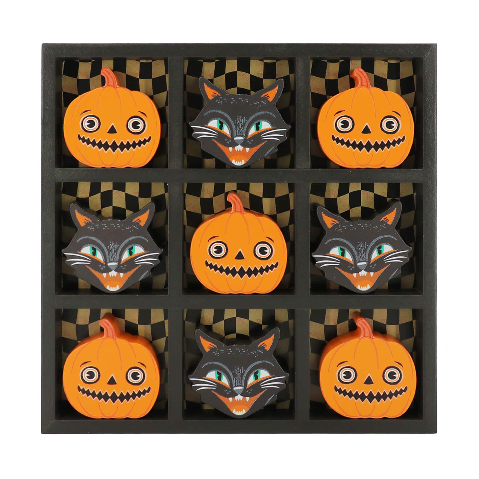 Black Cat & Jack-O'-Lantern Tic-Tac-Toe Tabletop Décor by Ashland®