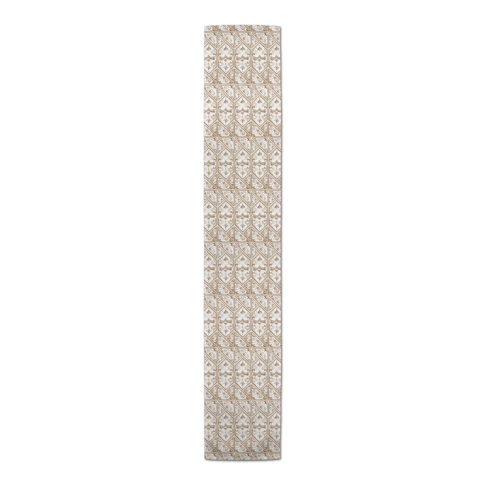 72" Regal Cream Pattern Cotton Twill Runner