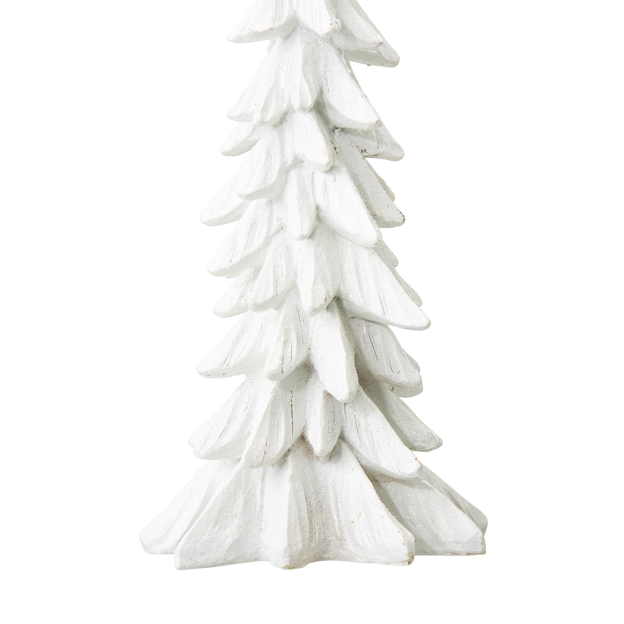 Glitzhome® 14.75" White Christmas Tree Table Décor