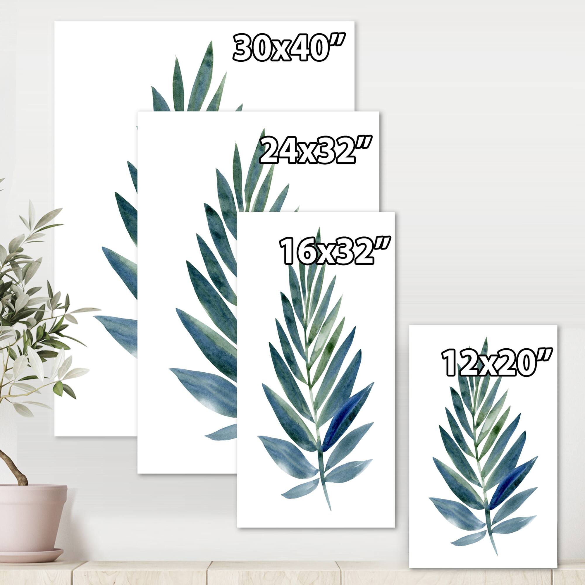 Designart - Tropical Green Leaf