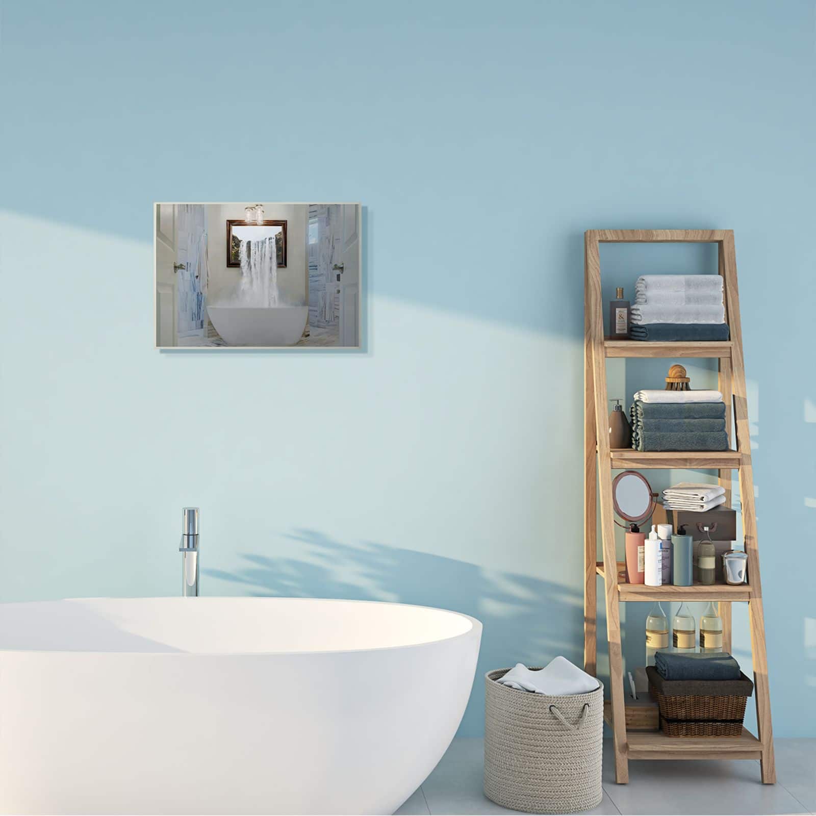 Stupell Industries Bathtub Waterfall Abstract Photograph Wall Plaque