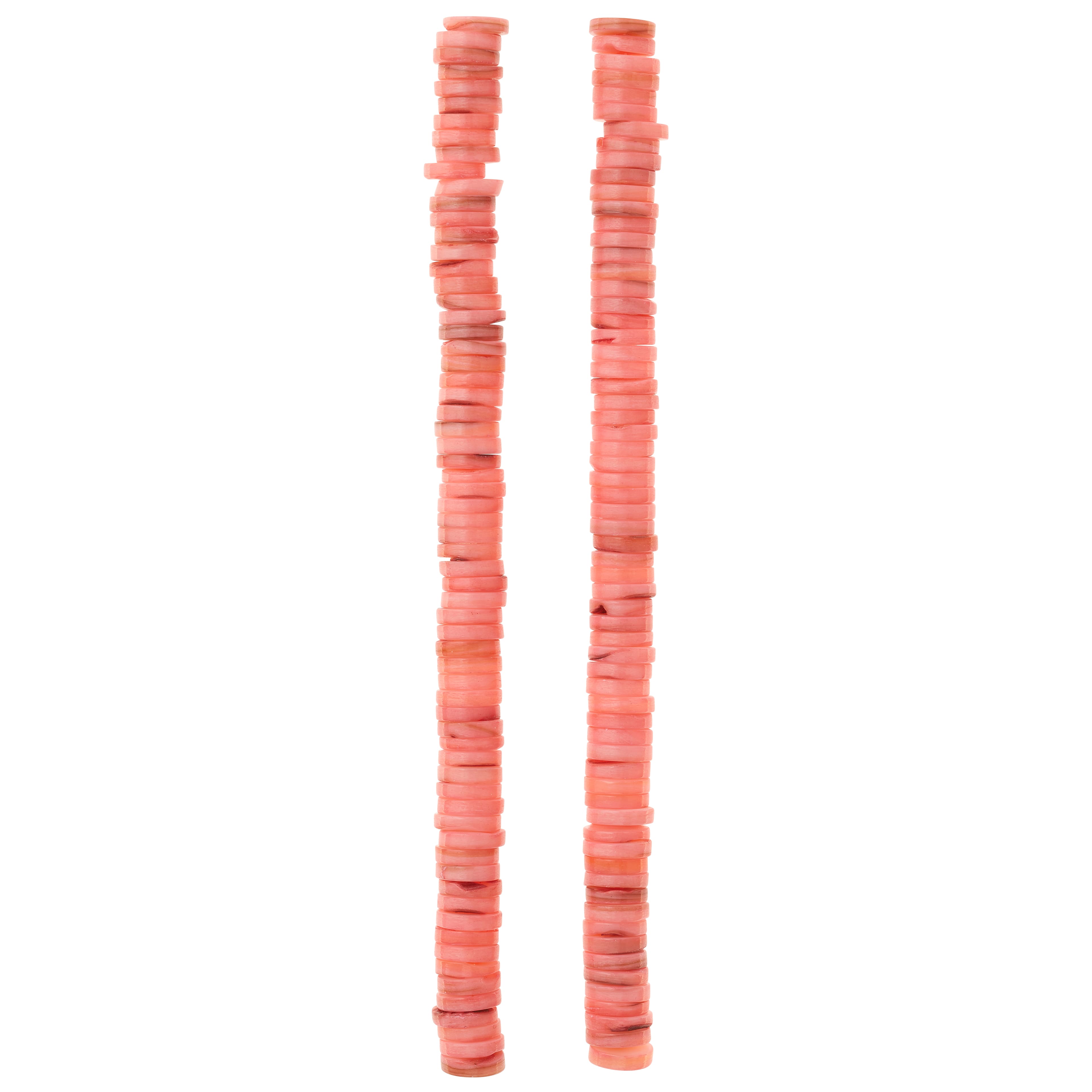 Pink Shell Round Heishi Beads by Bead Landing™, 8mm