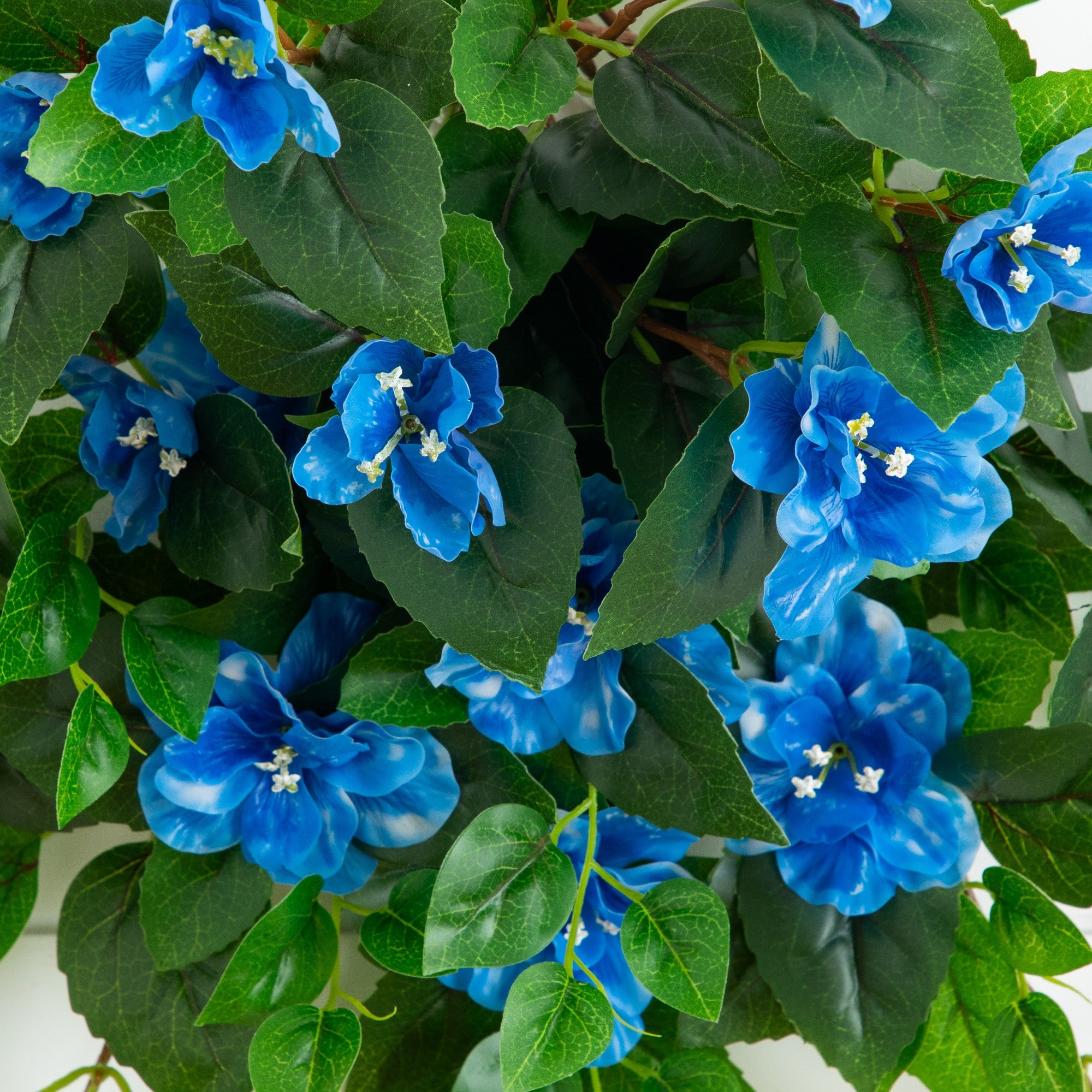 24" UV Resistant Artificial Azalea Hanging Plants