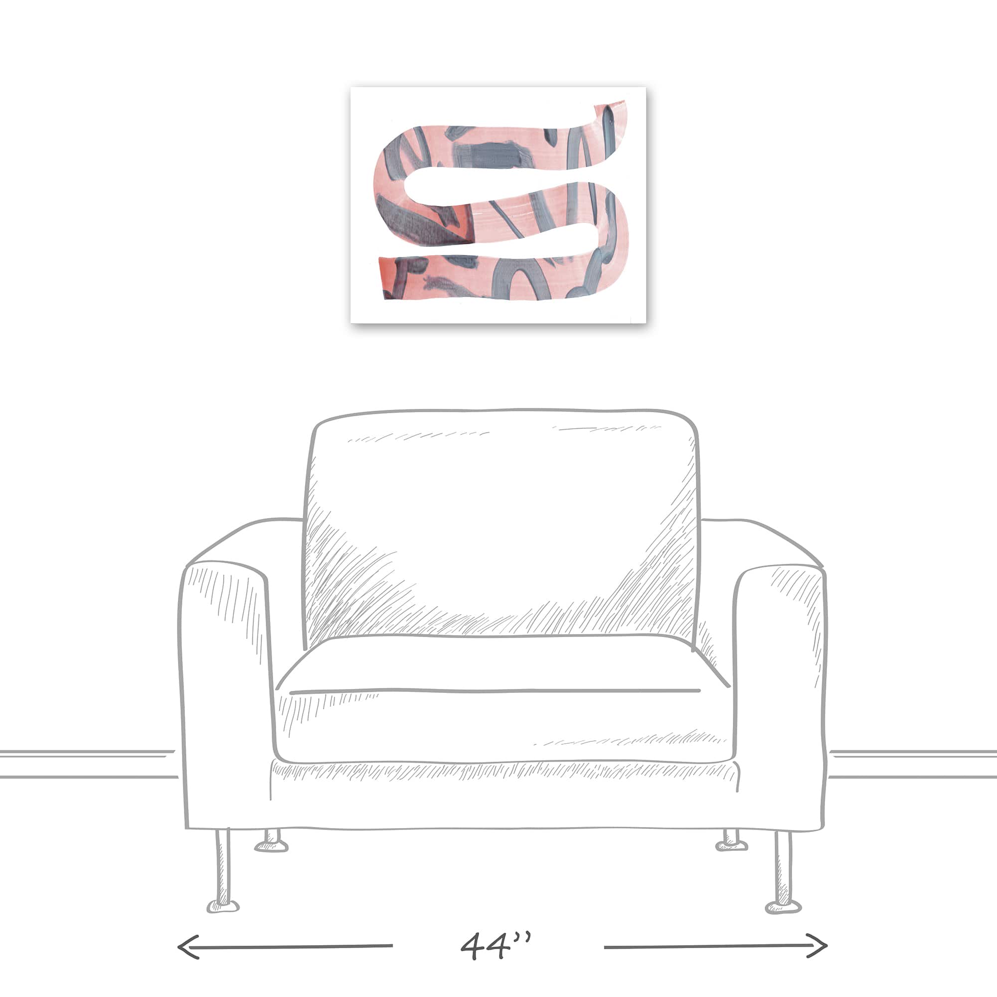 Abstract Strokes 20" x 16" Canvas Wall Art