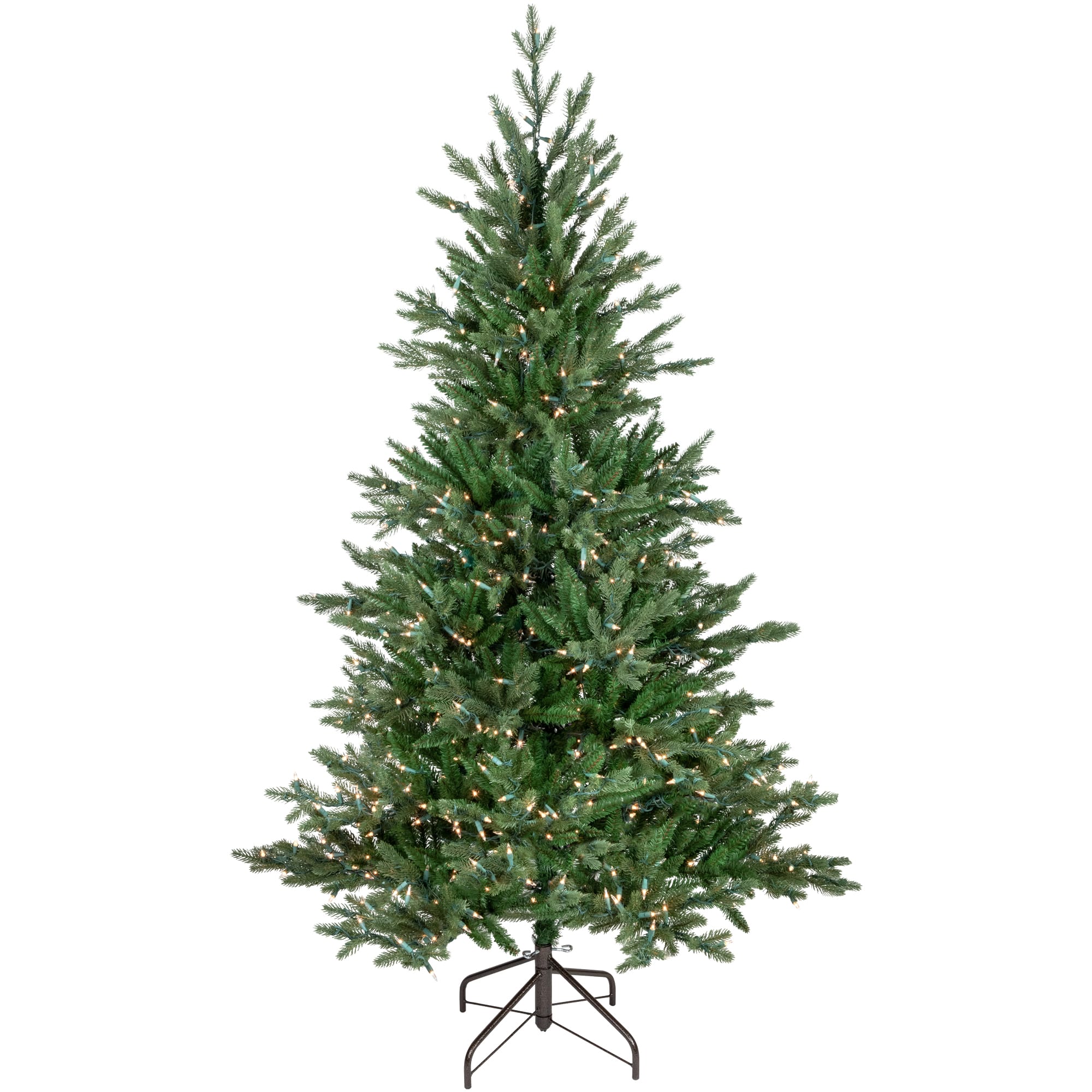 Northlight 9ft. Pre-Lit Real Touch Medium Grande Spruce Artificial Christmas Tree, Clear Incandescent Lights