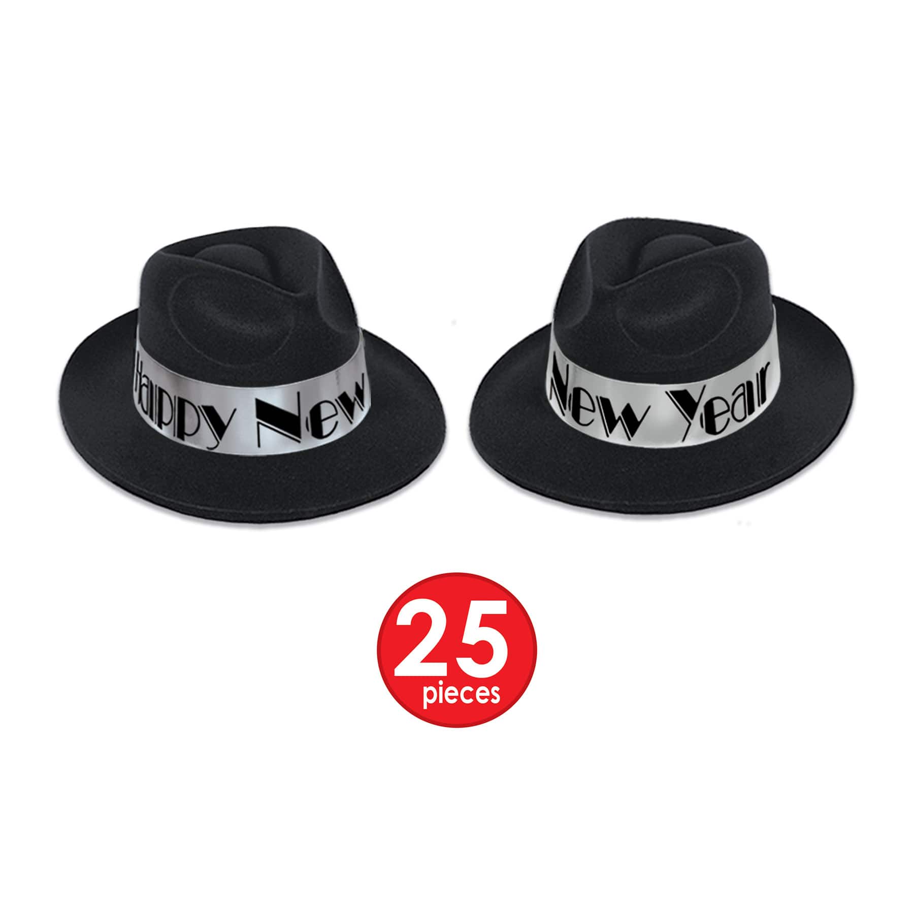 Beistle Black & Silver New Year Swing Party Favor Kit for 50