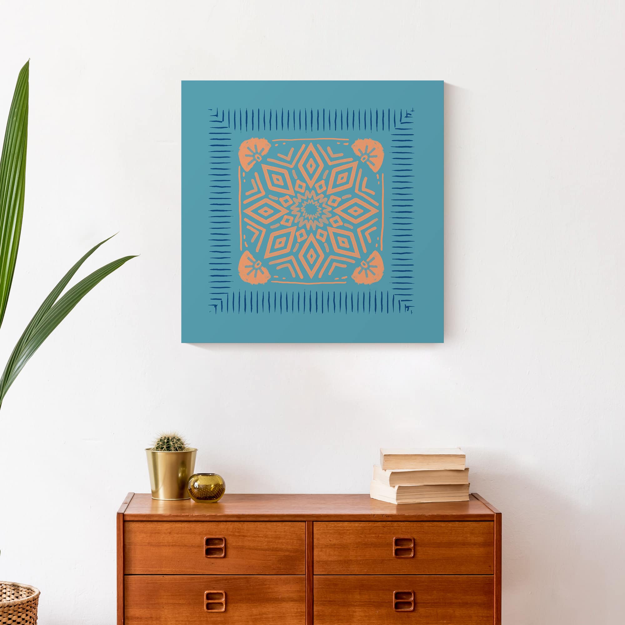 Bright Boho Bandana 20" x 20" Canvas Wall Art