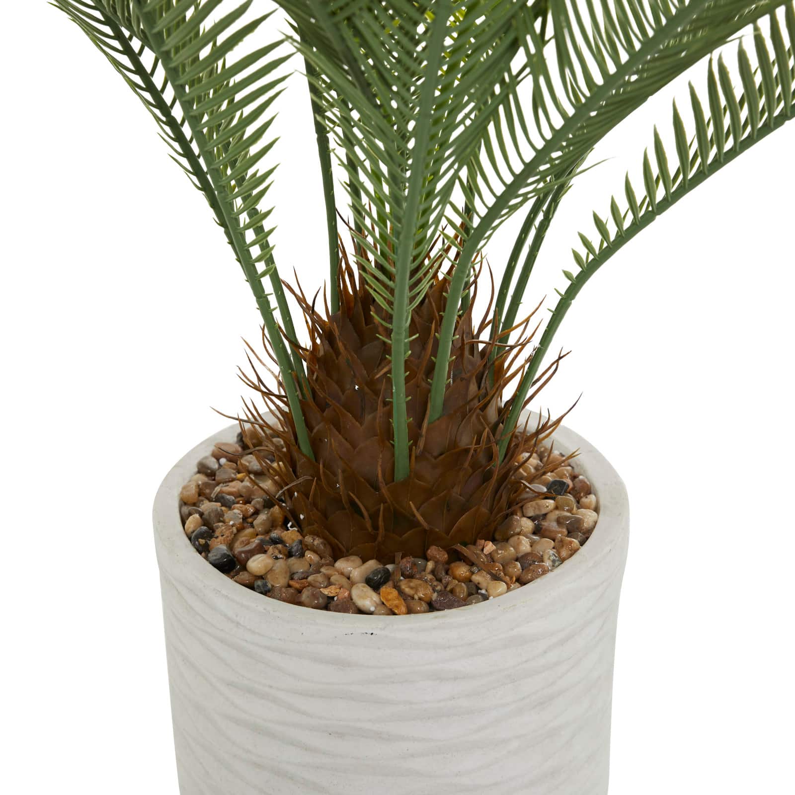 3.5ft. Potted Green Plastic Modern Artificial Foliage
