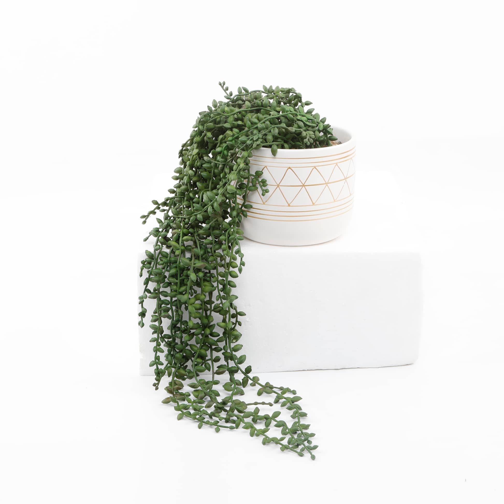 Flora Bunda® 17.5" String Of Beads In 5" Geo Ceramic