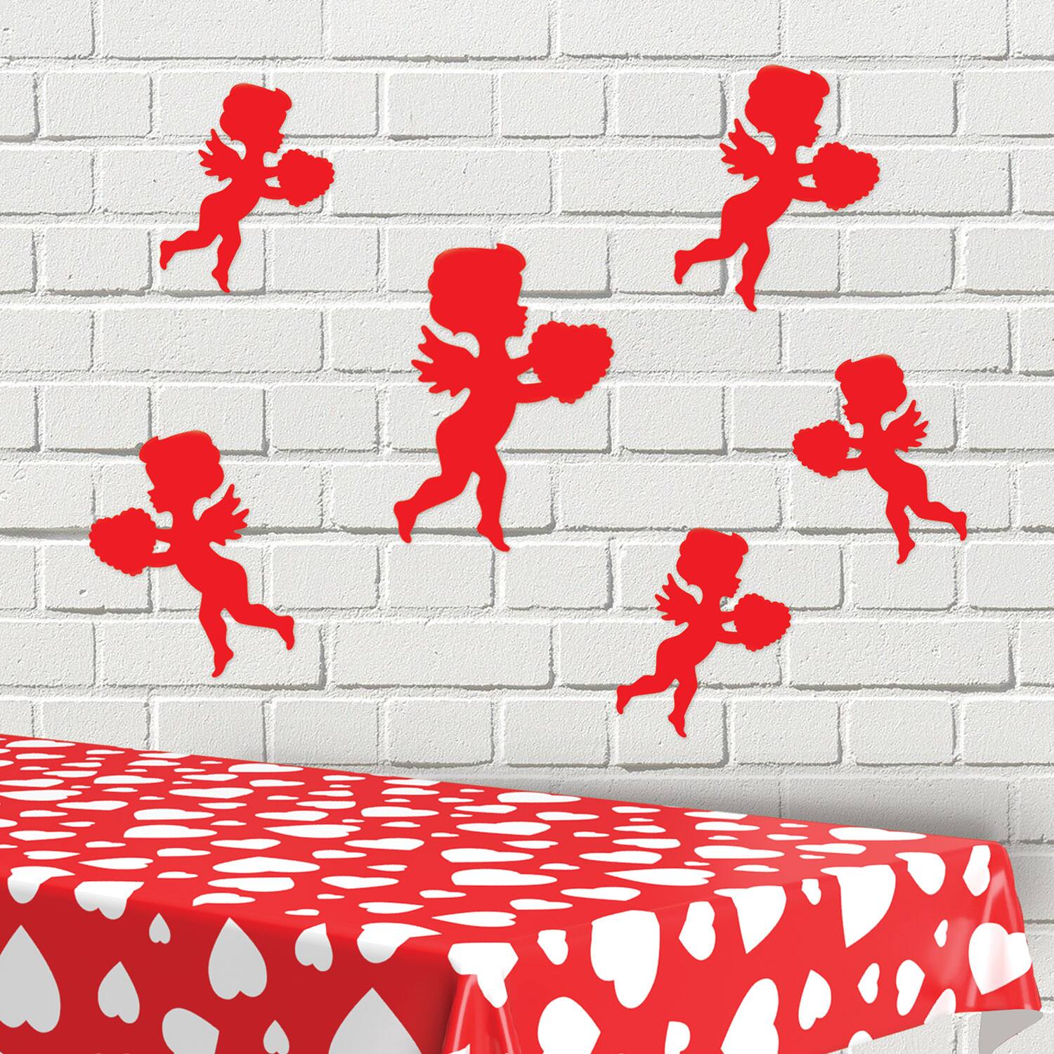 Beistle Red Printed Cupid Cutouts, 2 Packs of 6