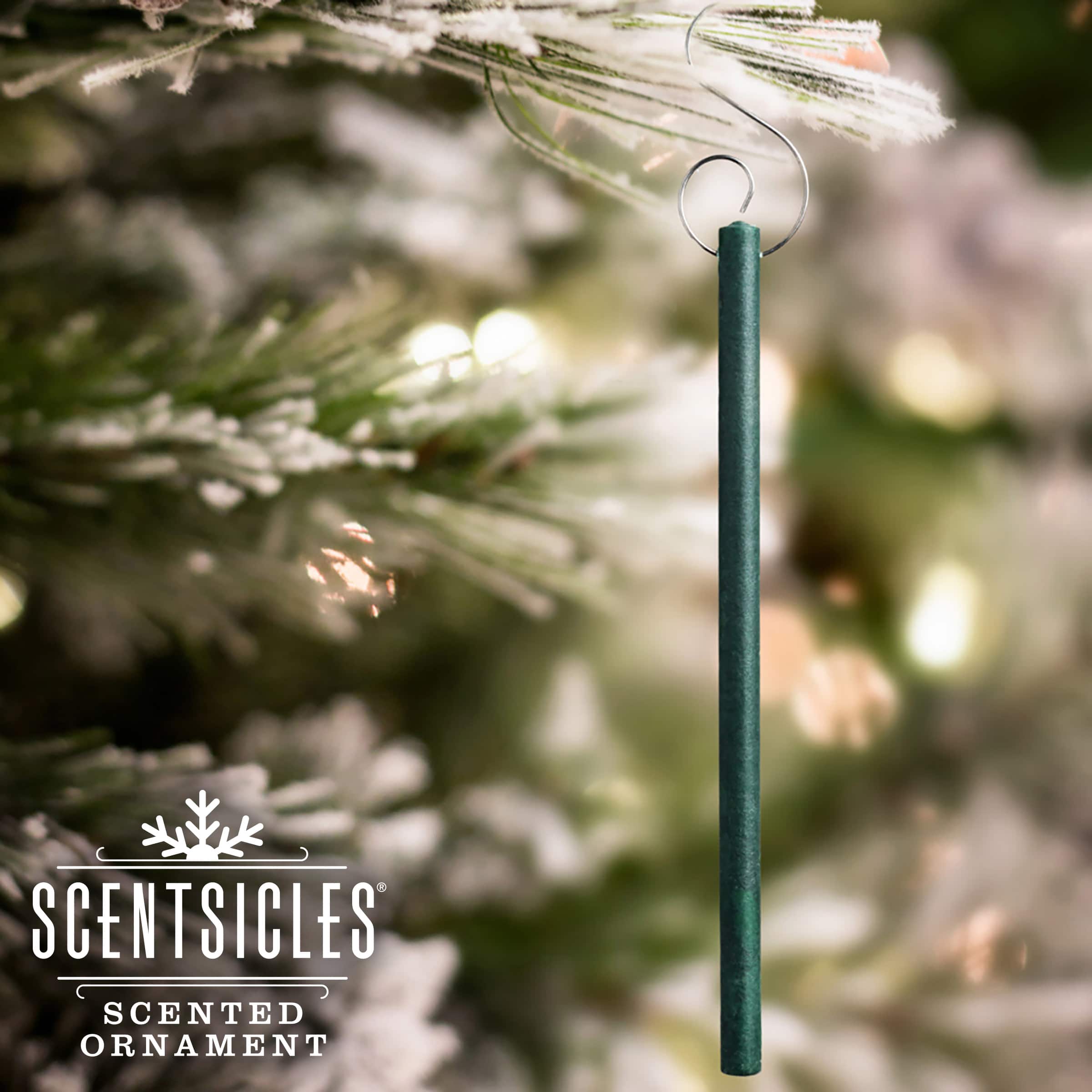 Scentsicles White Winter Fir Scented Paper Stick Ornaments, 12ct.