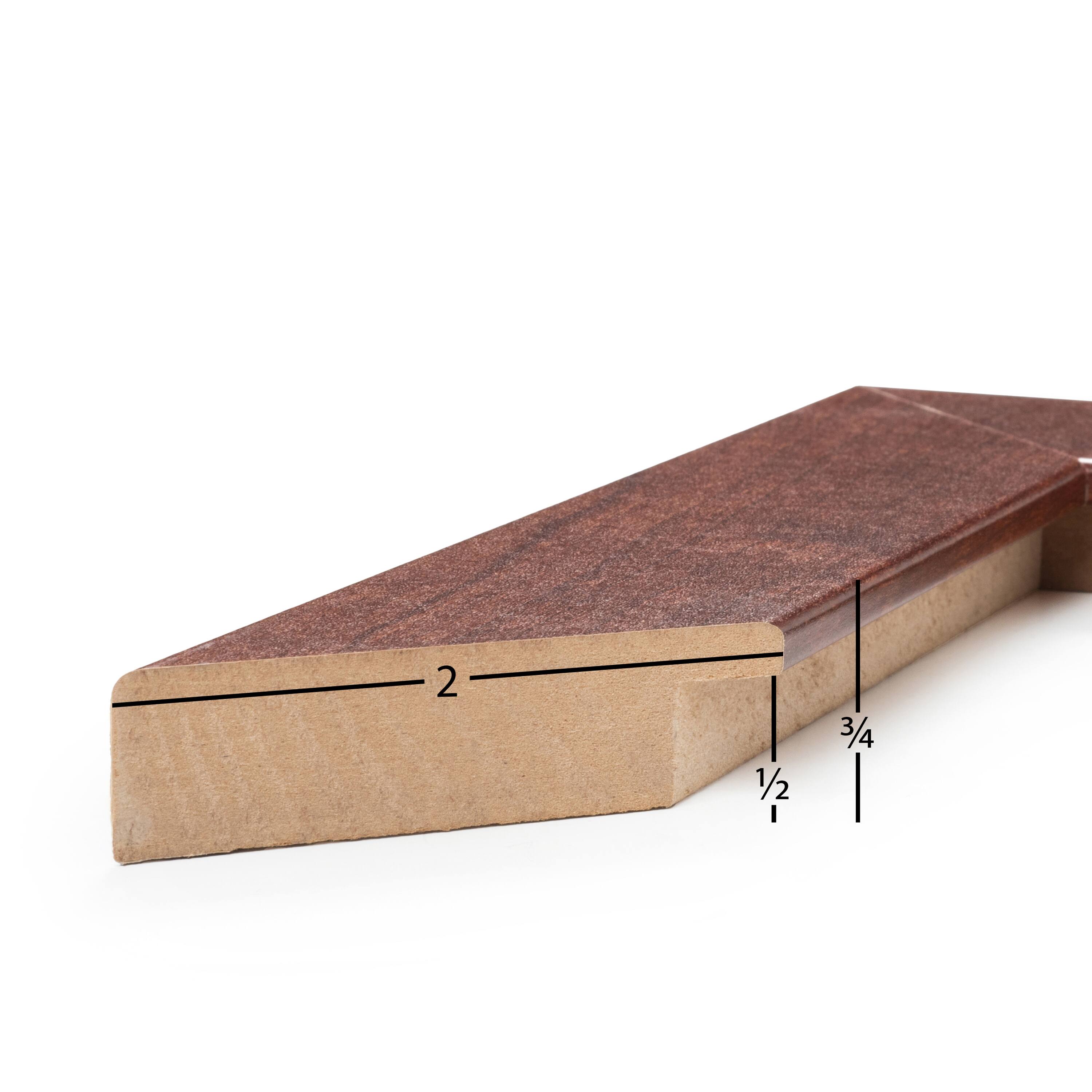 Frame USA Corporate Wide Canadian Walnut Single Image Picture Frame