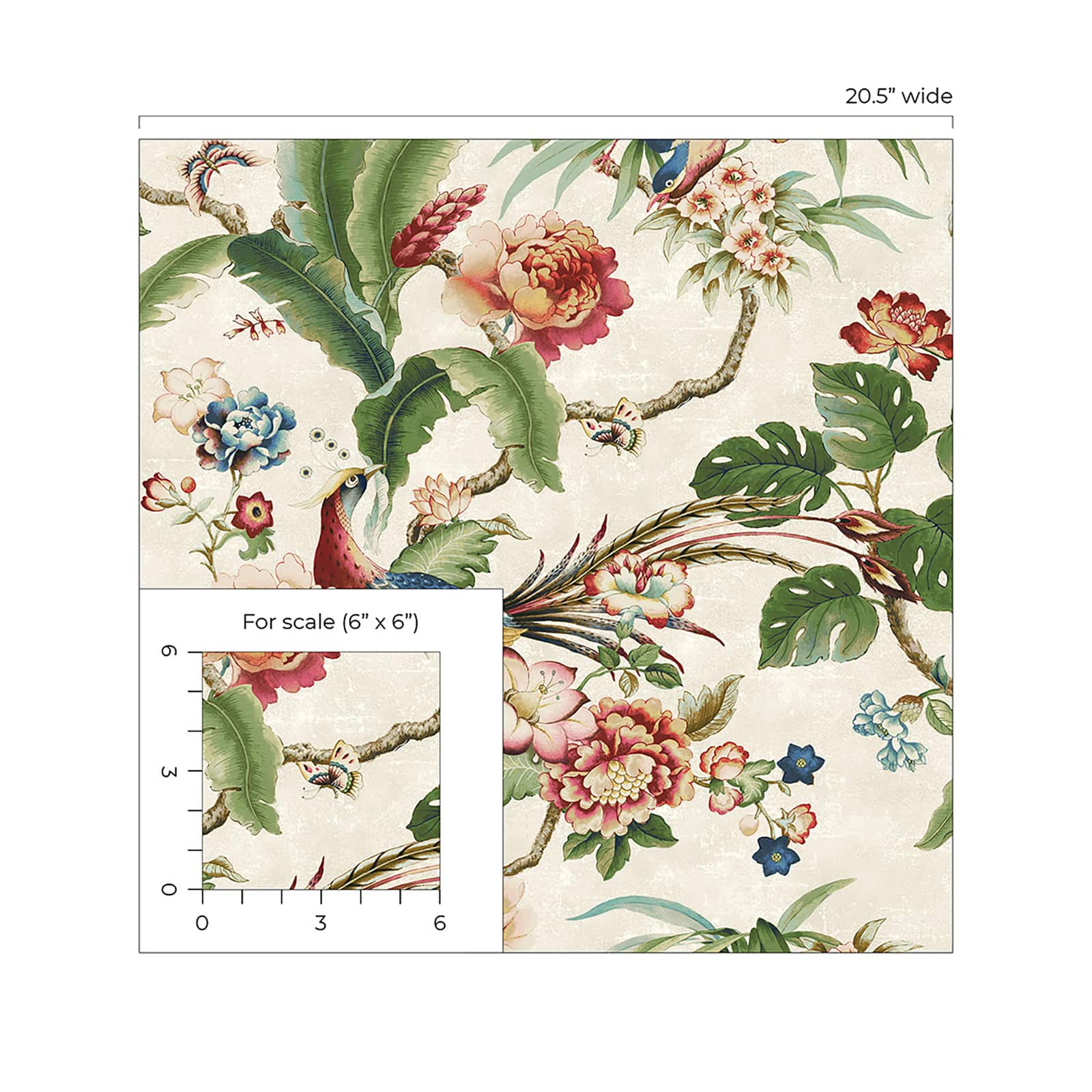 Surface Style Passerine Pavilion Peel & Stick Wallpaper