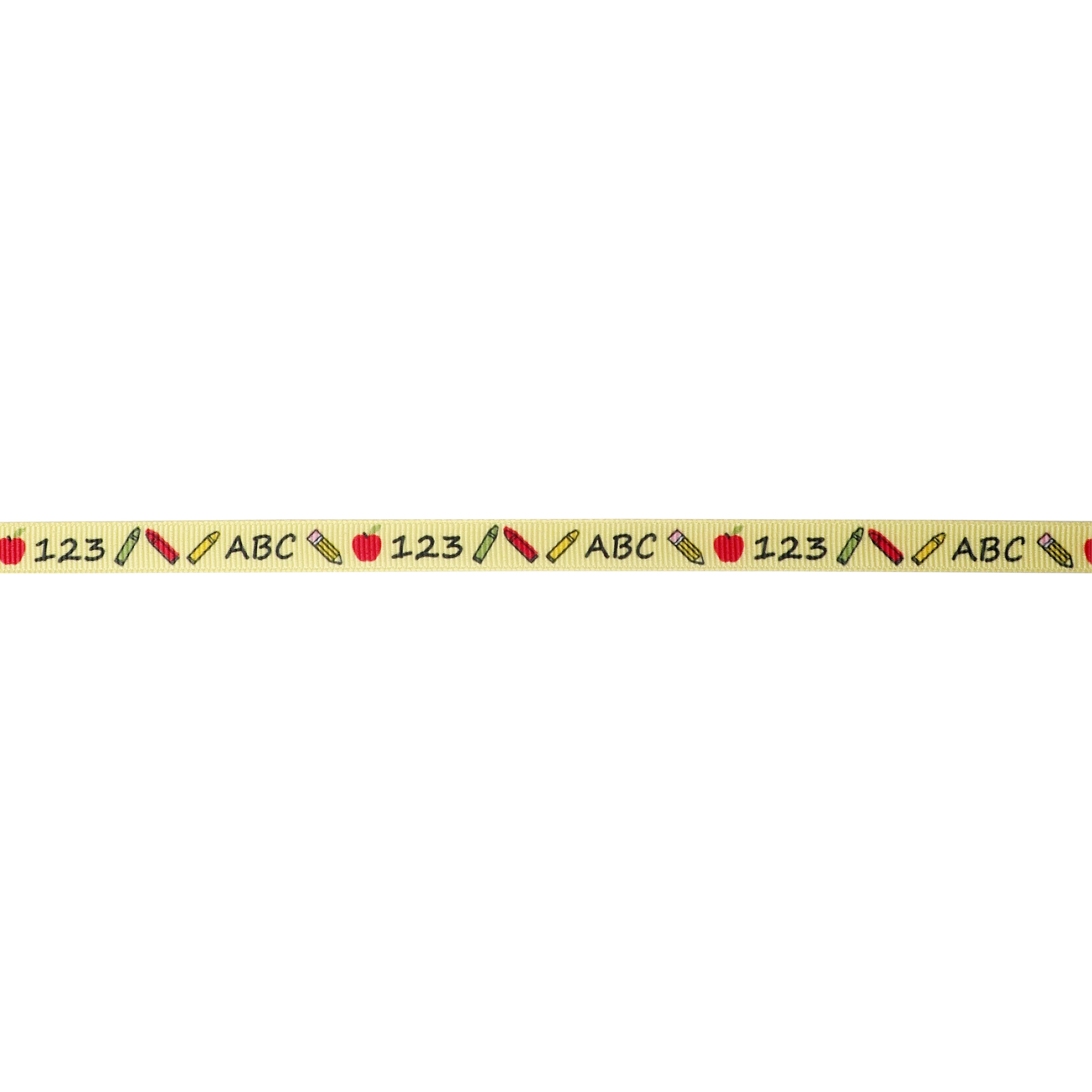 3/8" x 7yd. Grosgrain ABC & 123 Ribbon by Celebrate It™