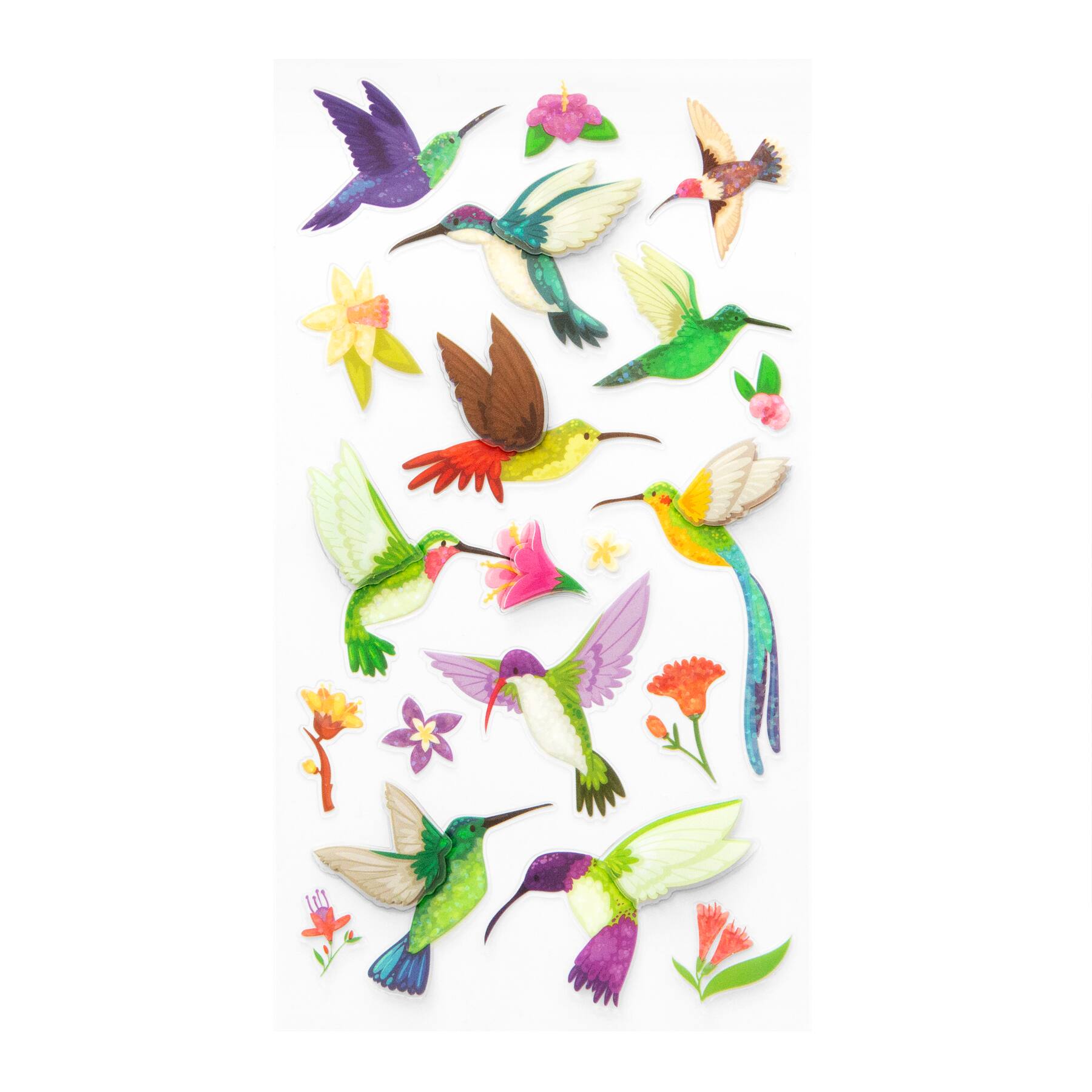 12 Pack: Glitter Hummingbirds Dimensional Stickers by Recollections™
