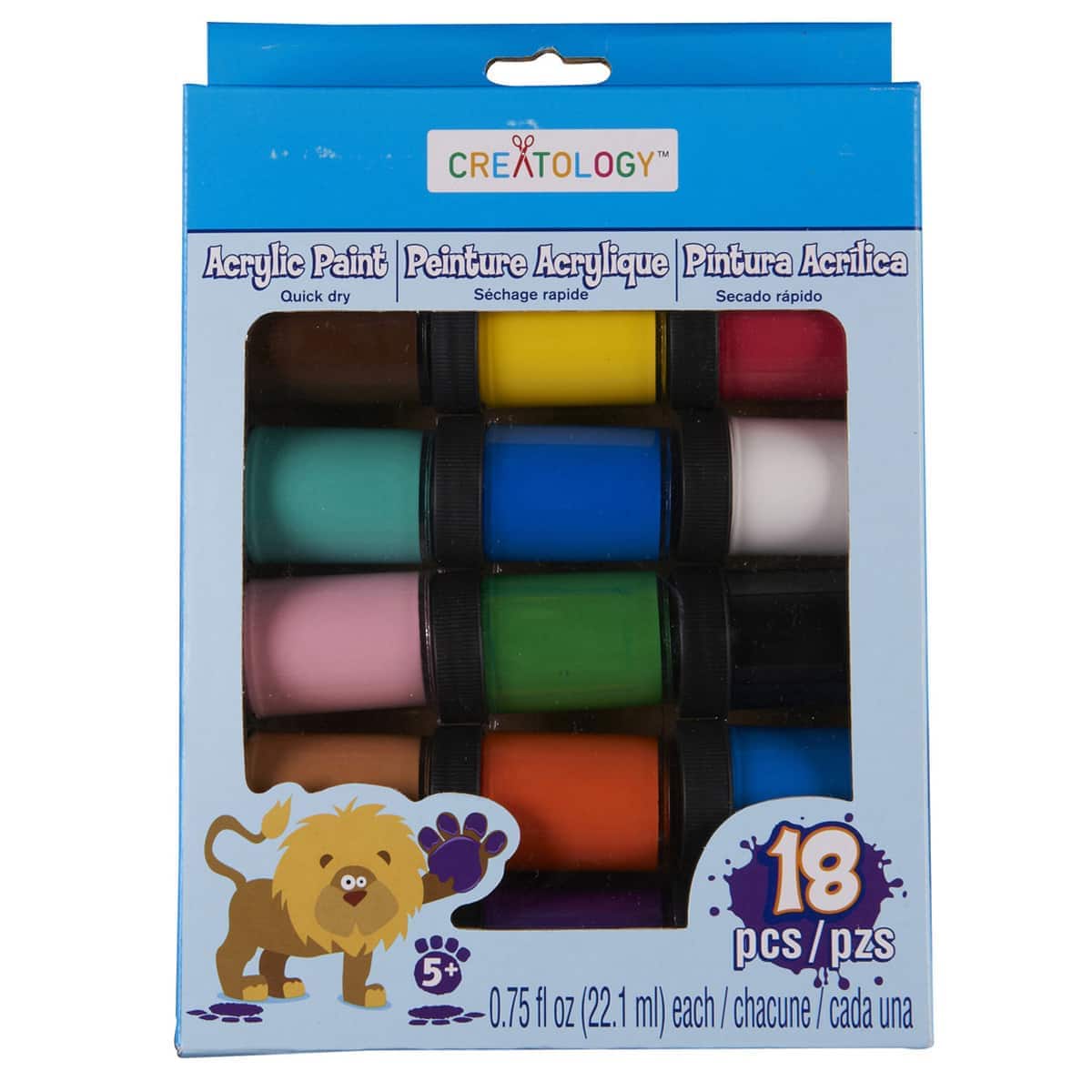 12 Packs: 18 ct. (216 total) Acrylic Paint Set by Creatology™