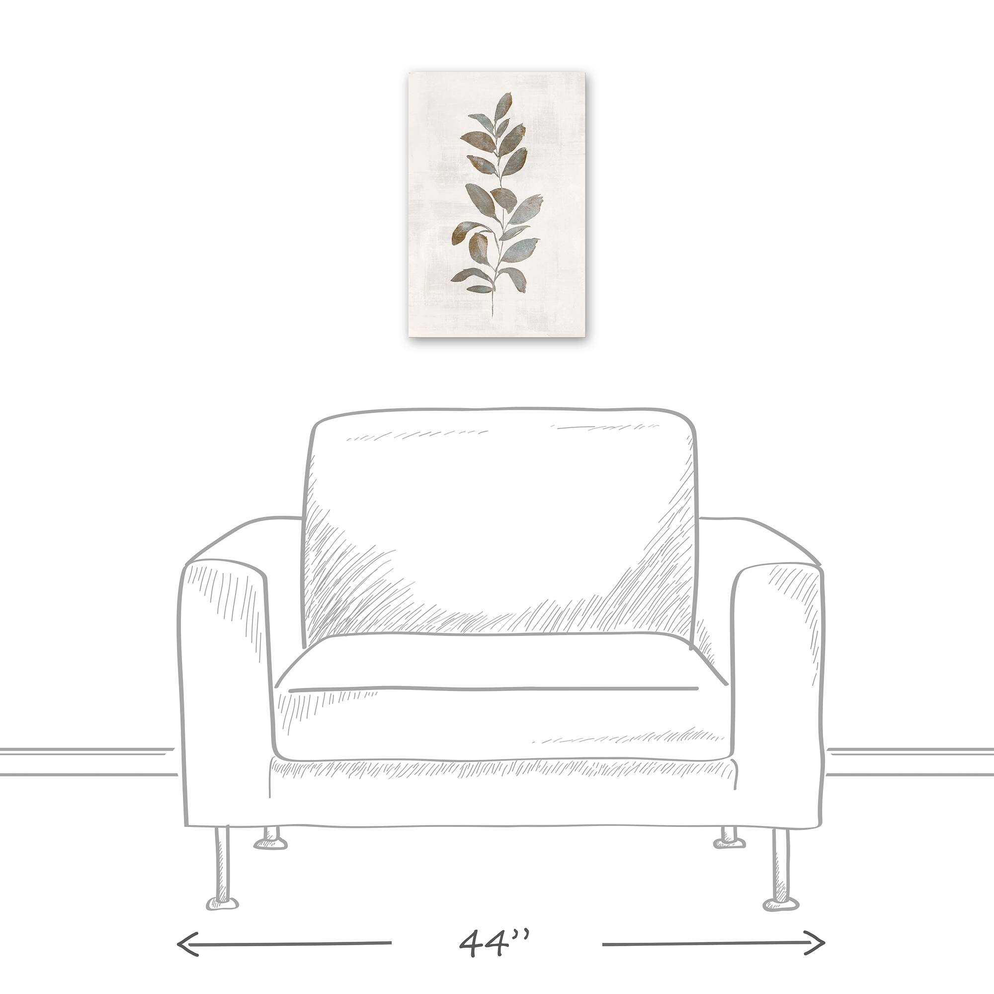 Warm Leaves 12" x 18" Canvas Wall Art