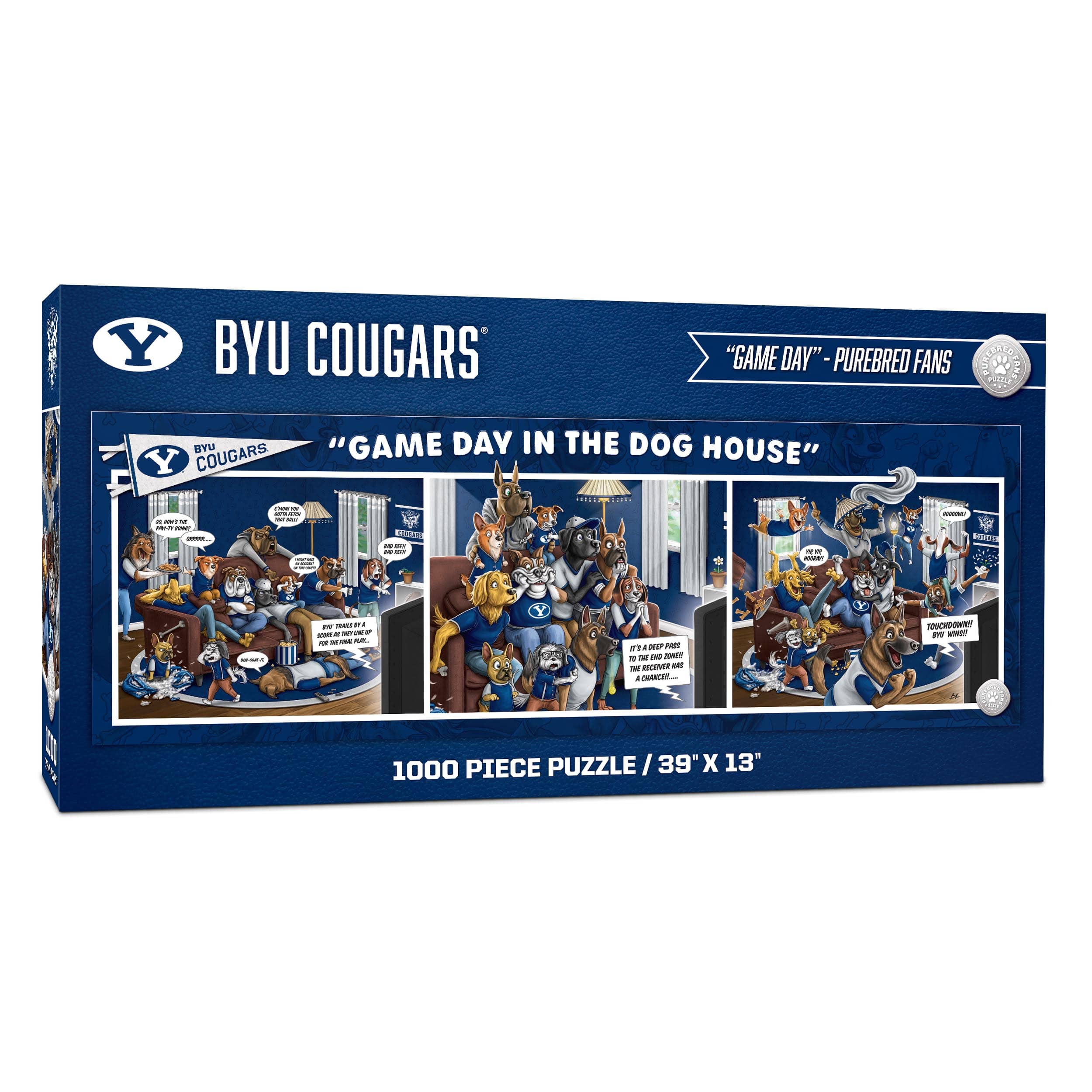 College Game Day in the Dog House 1,000 Piece Puzzle