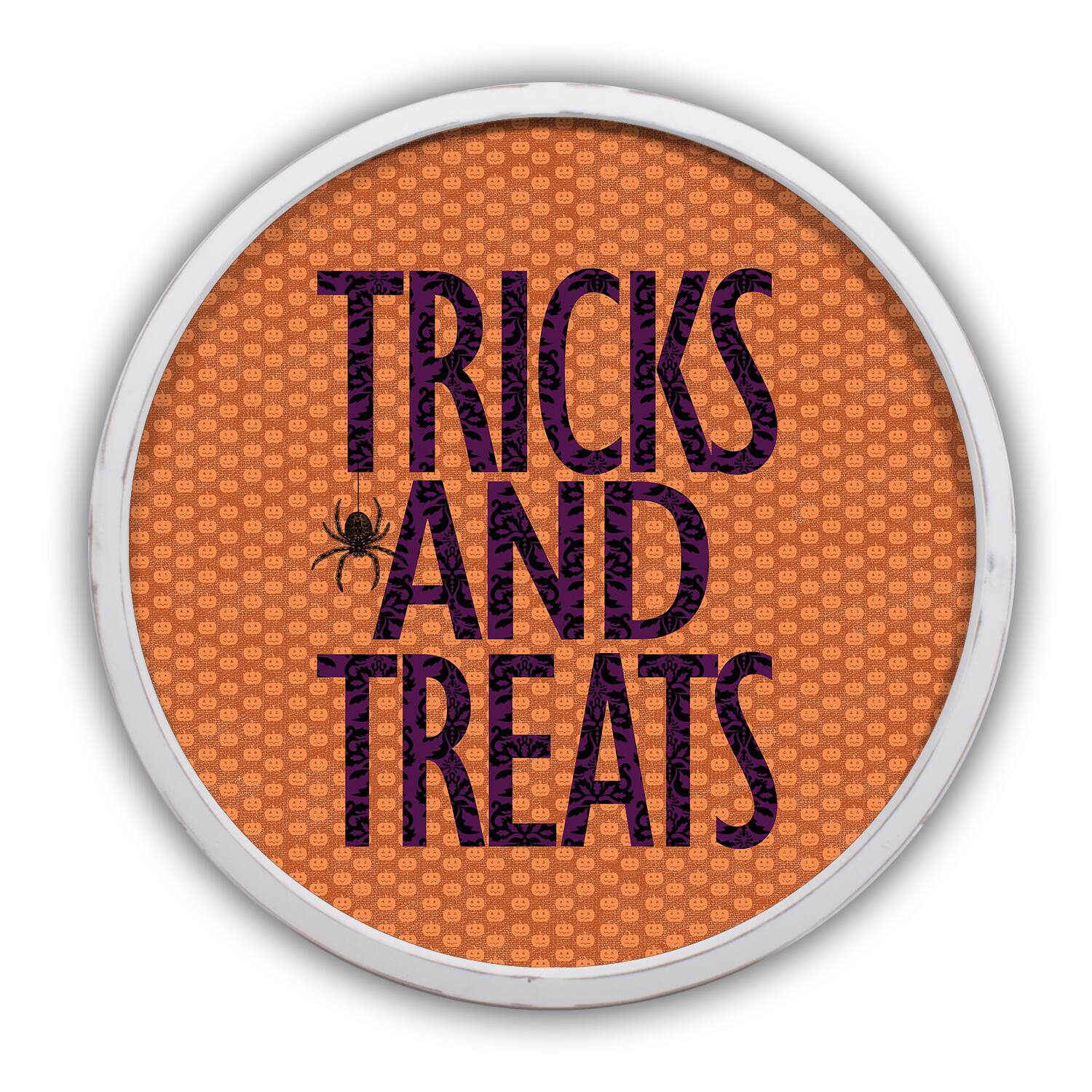 Tricks and Treats Round Framed Print