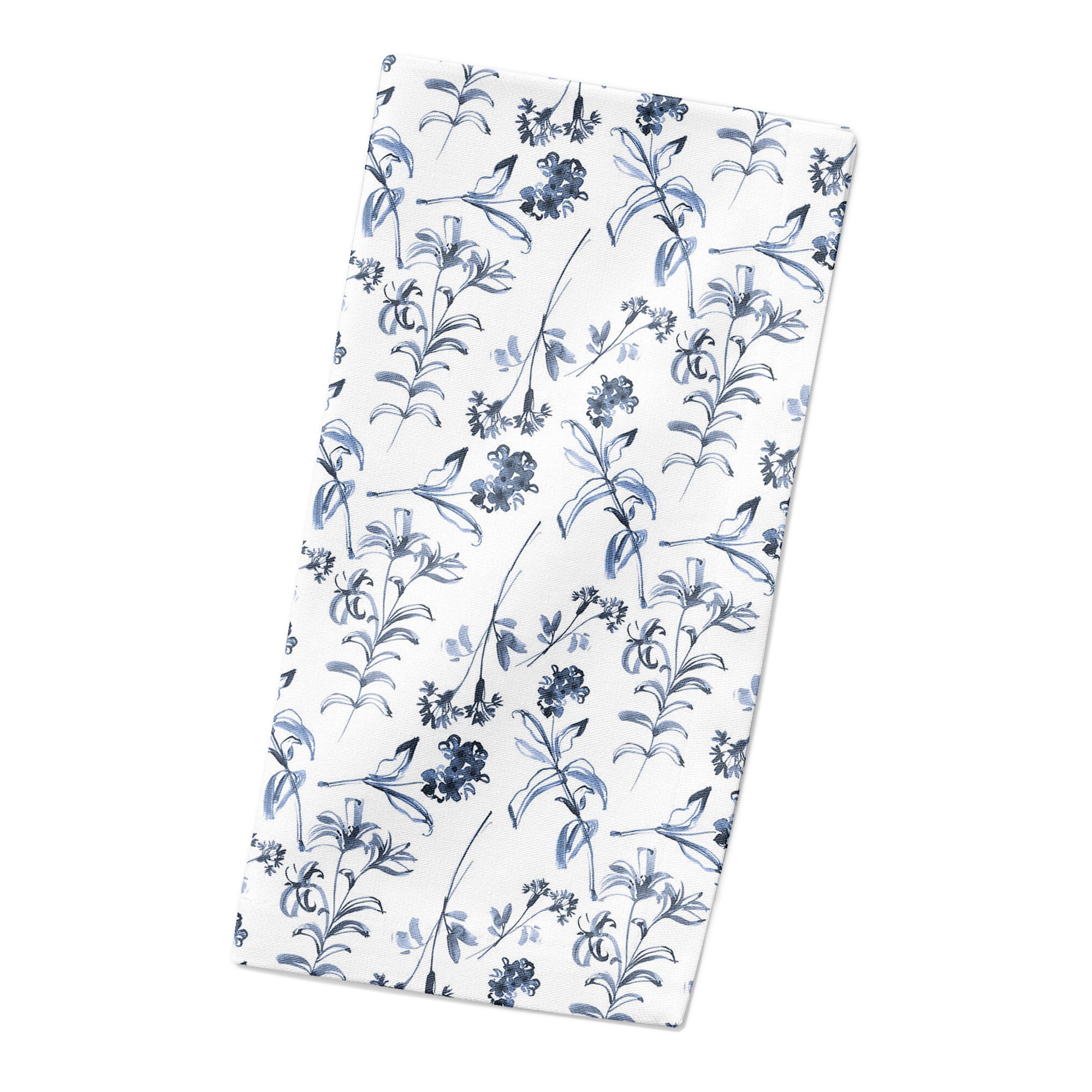 Floral Pattern 10" x 10" Cotton Twill Napkin