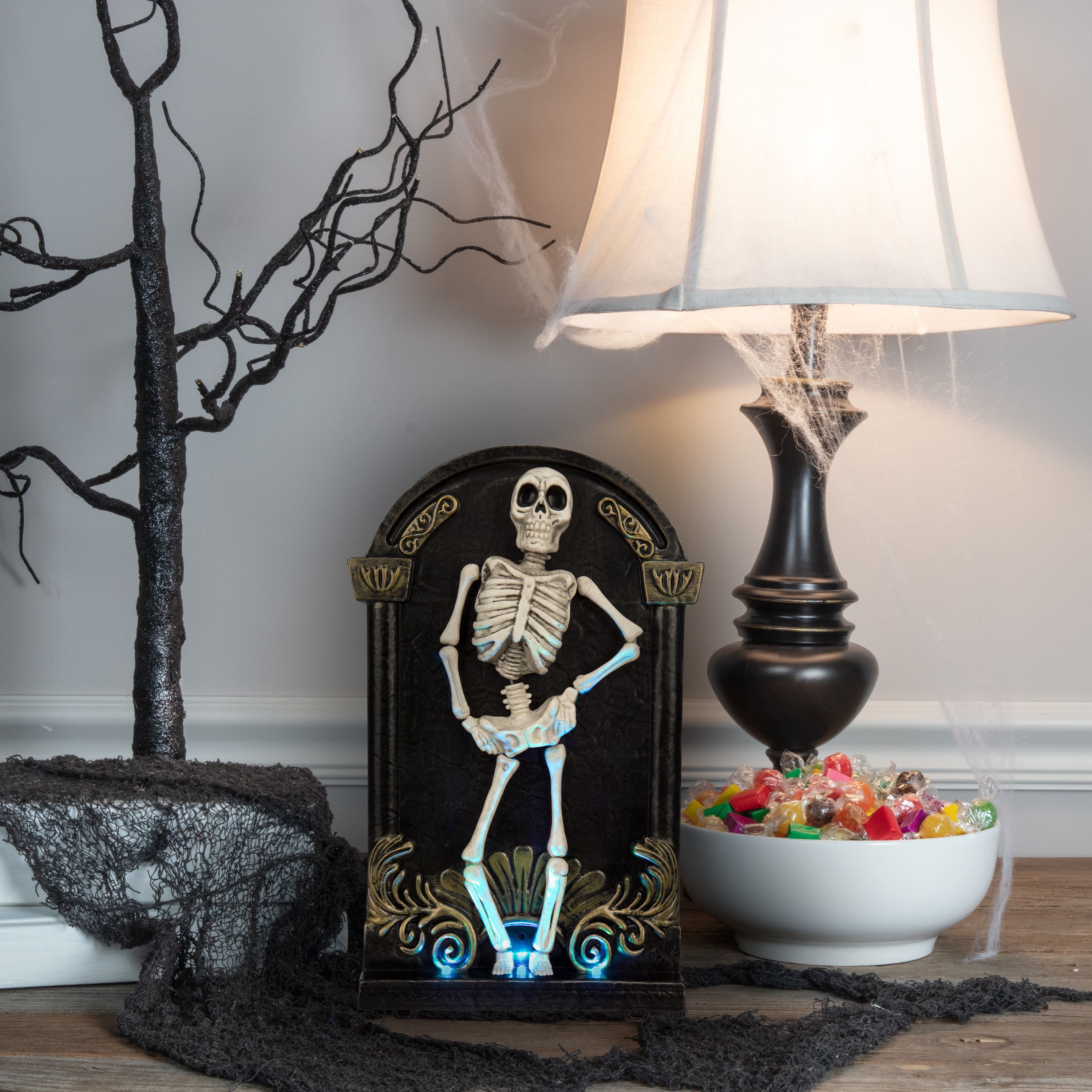 12" Animated Tombstone Skeleton by Ashland®