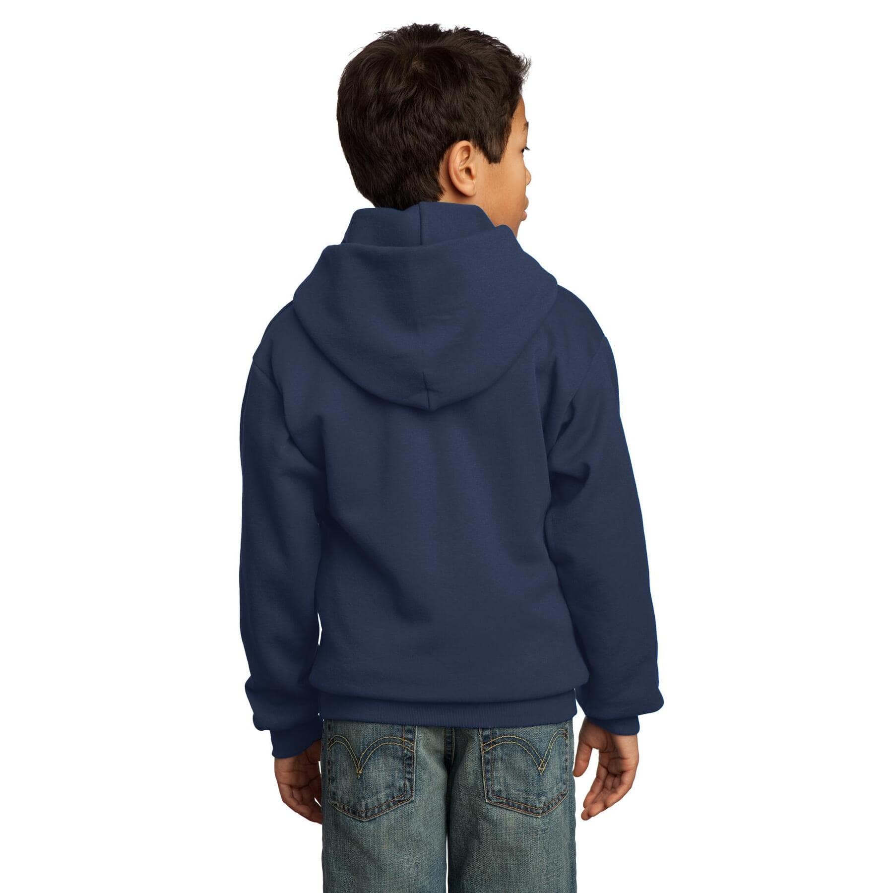 Port & Company® Neutrals Youth Core Fleece Pullover Hooded Sweatshirt